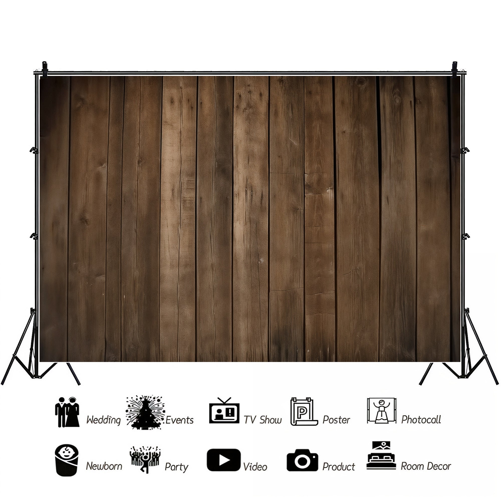 Vintage Wood Panel Backdrop