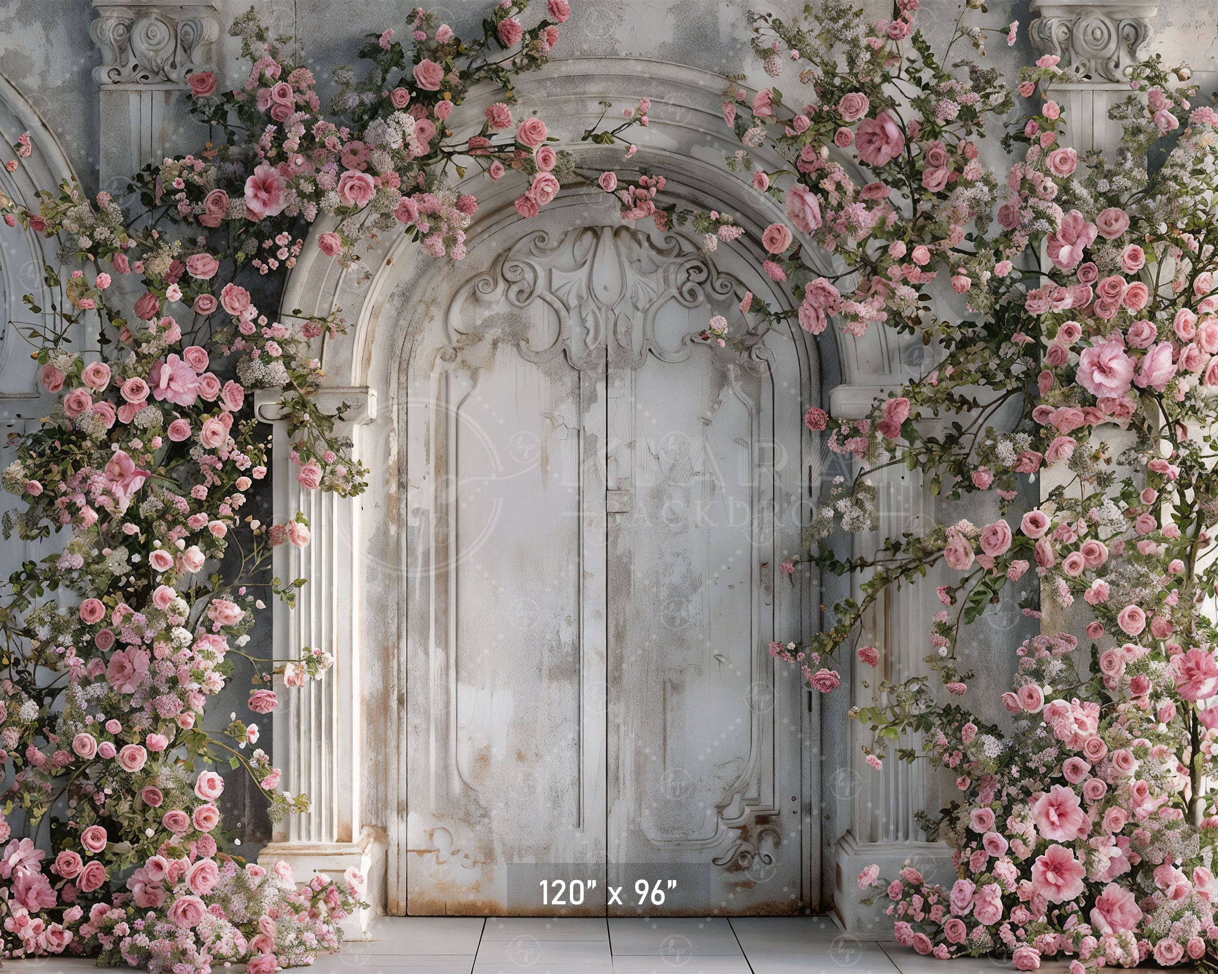Enchanted Floral Doorway Backdrop