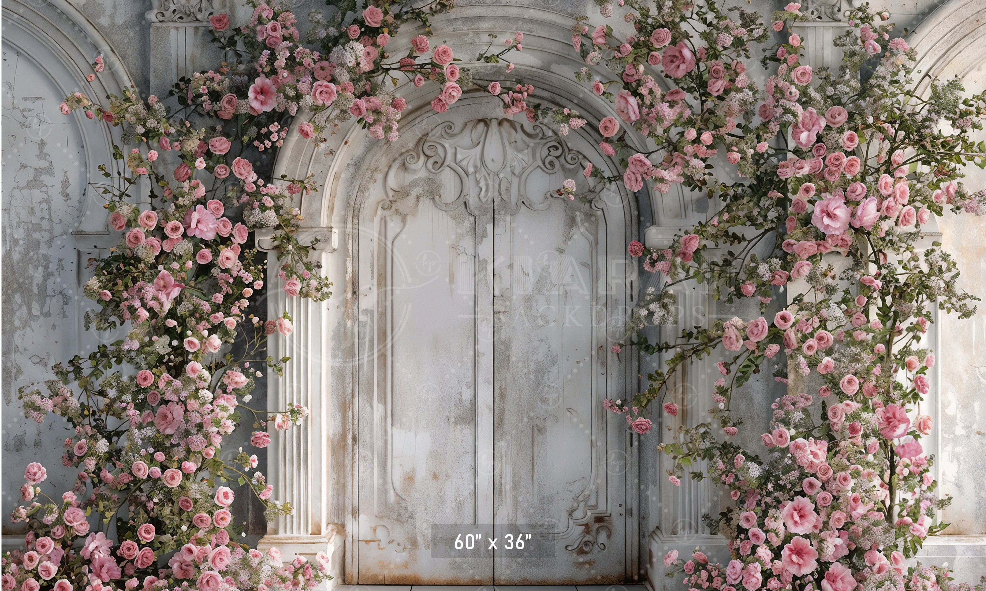 Enchanted Floral Doorway Backdrop
