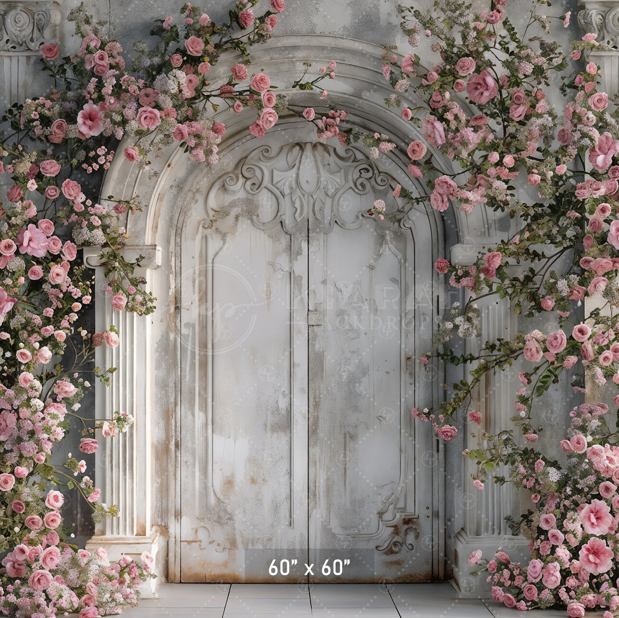 Enchanted Floral Doorway Backdrop