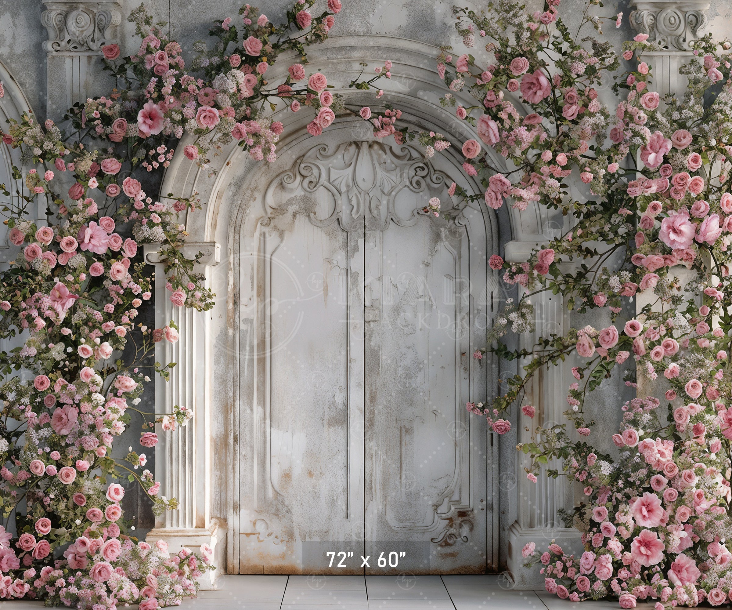 Enchanted Floral Doorway Backdrop