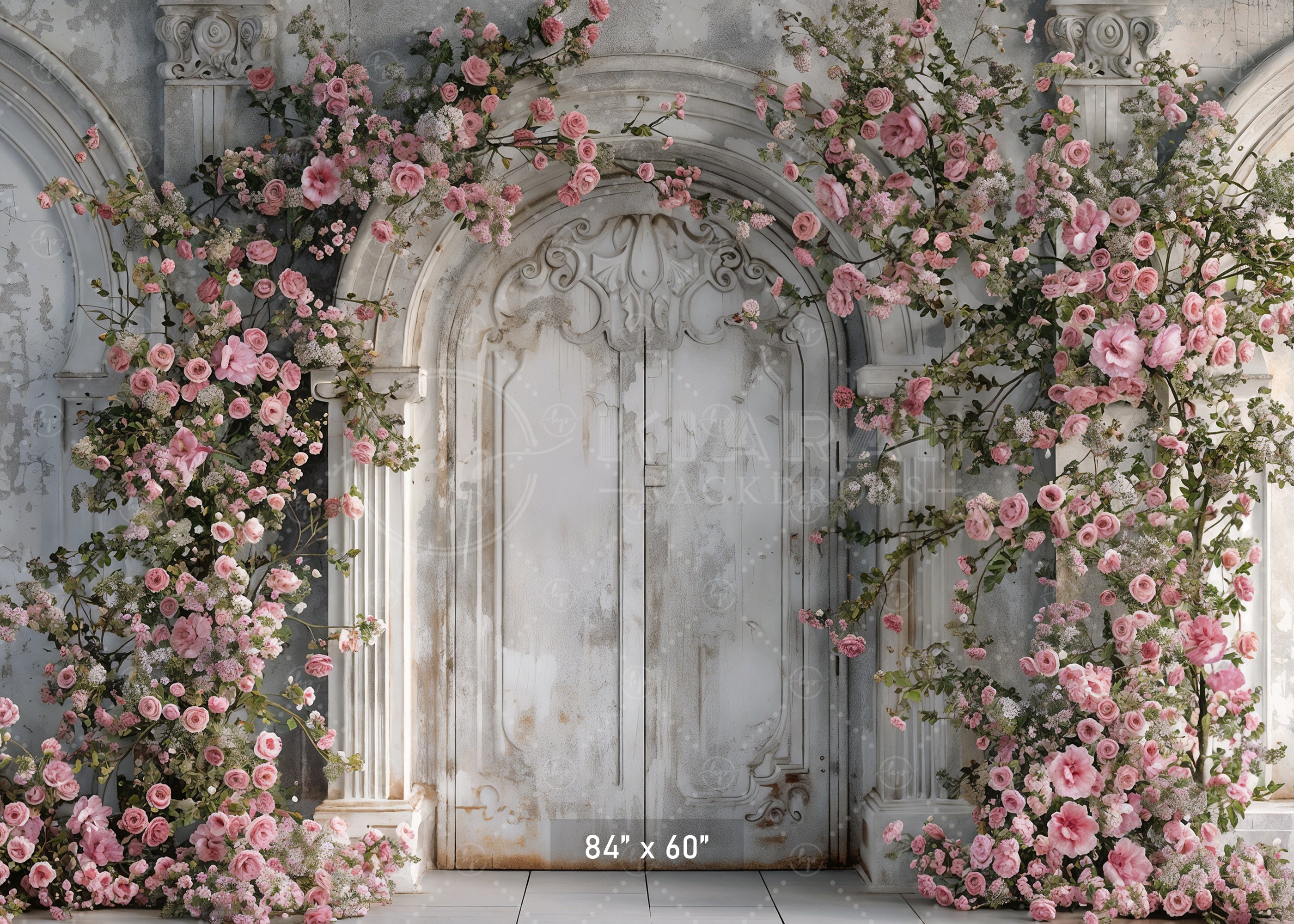 Enchanted Floral Doorway Backdrop