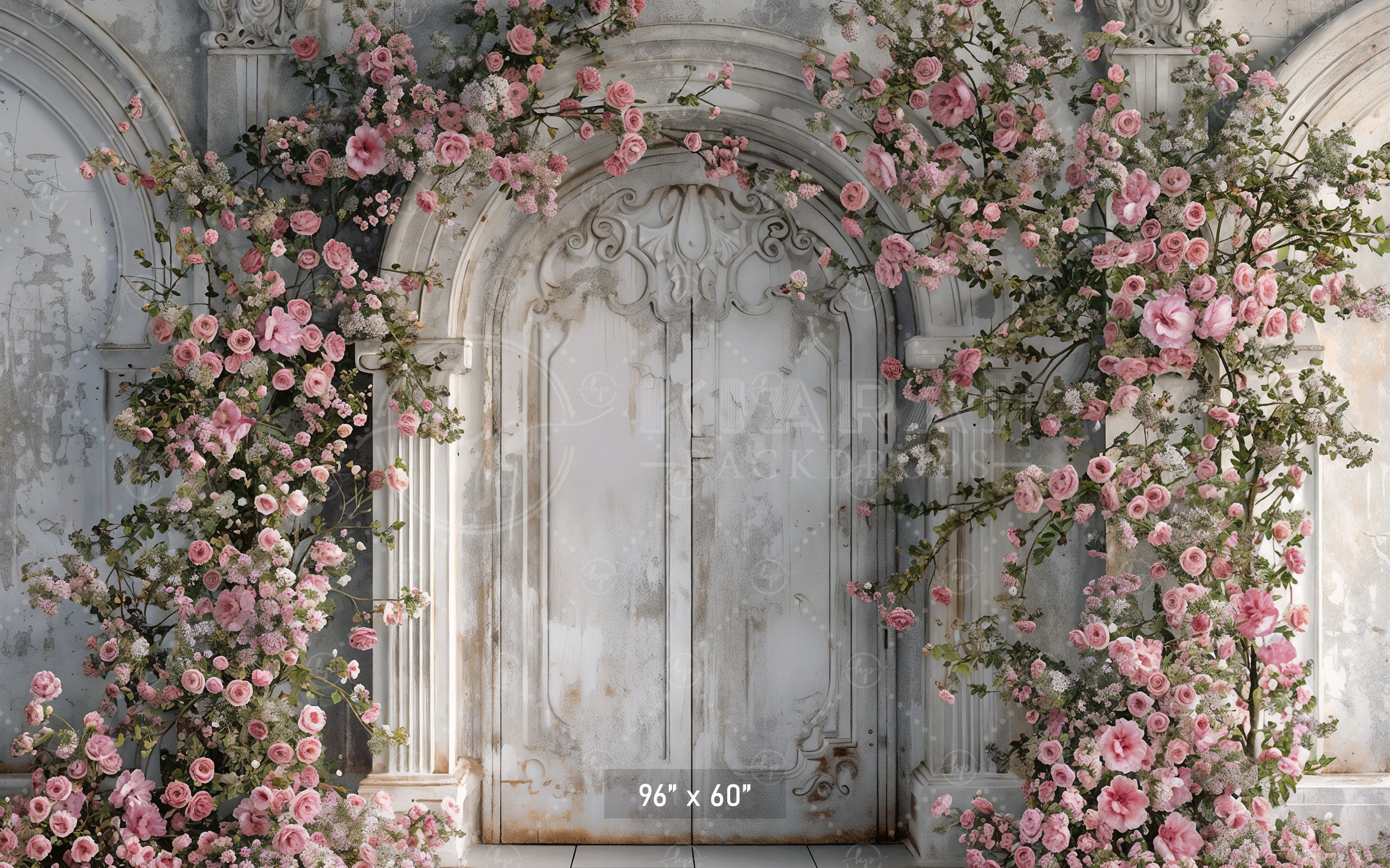 Enchanted Floral Doorway Backdrop