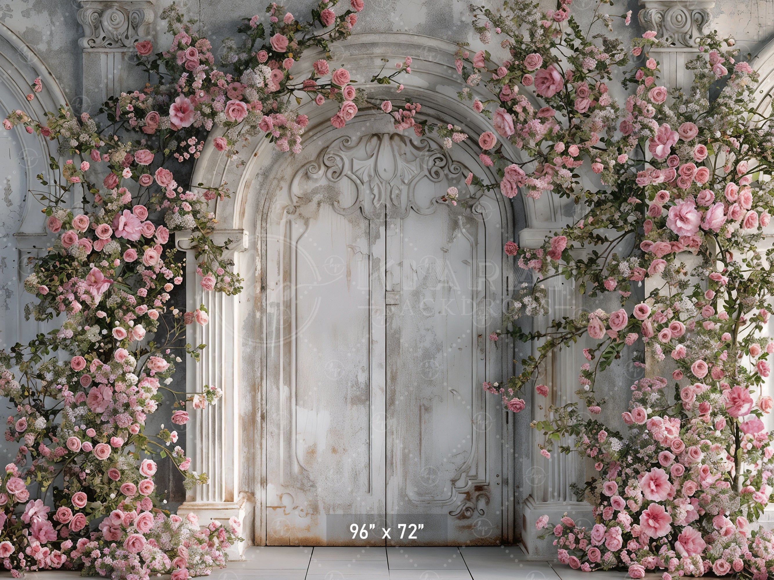 Enchanted Floral Doorway Backdrop