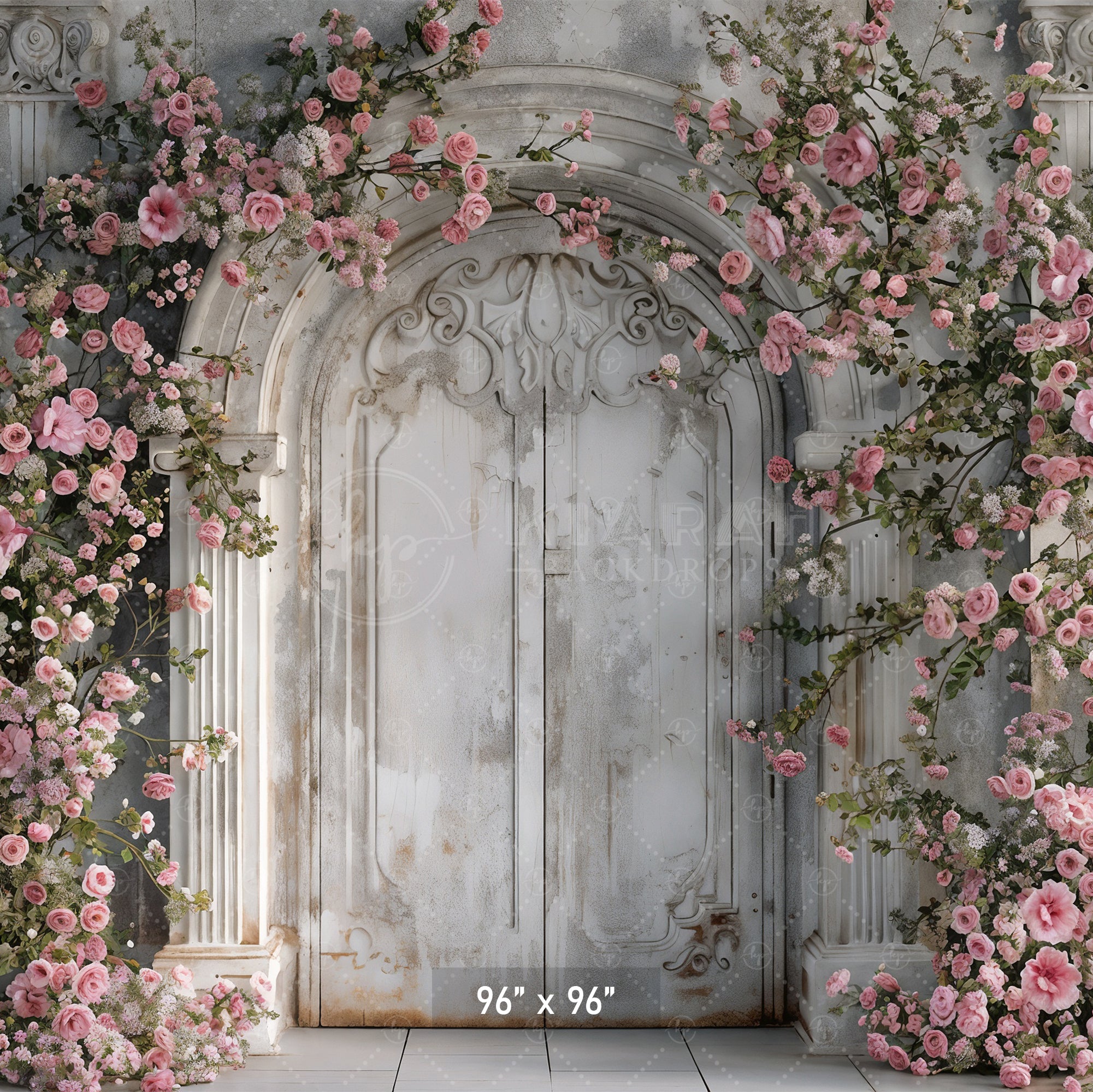 Enchanted Floral Doorway Backdrop