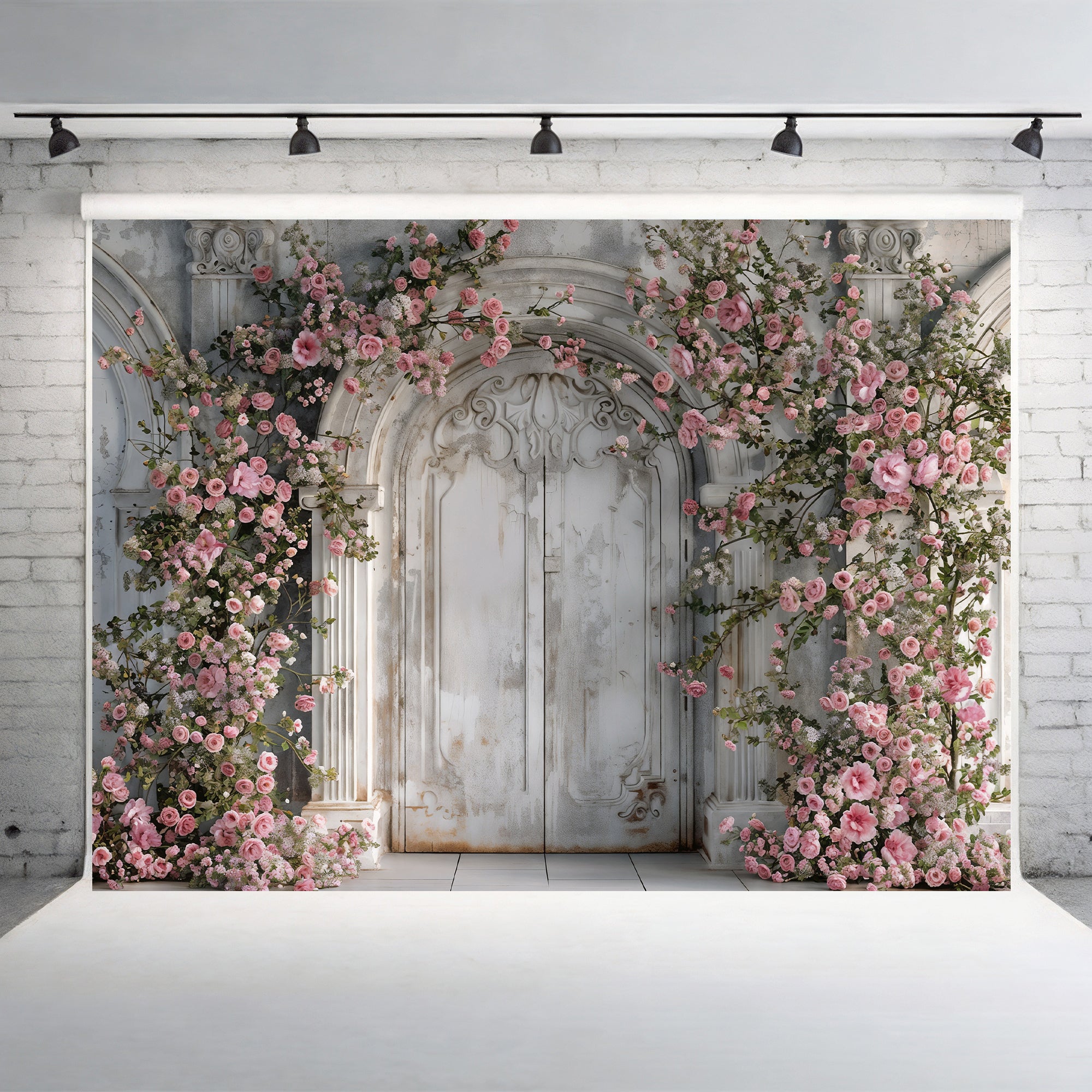 Enchanted Floral Doorway Backdrop