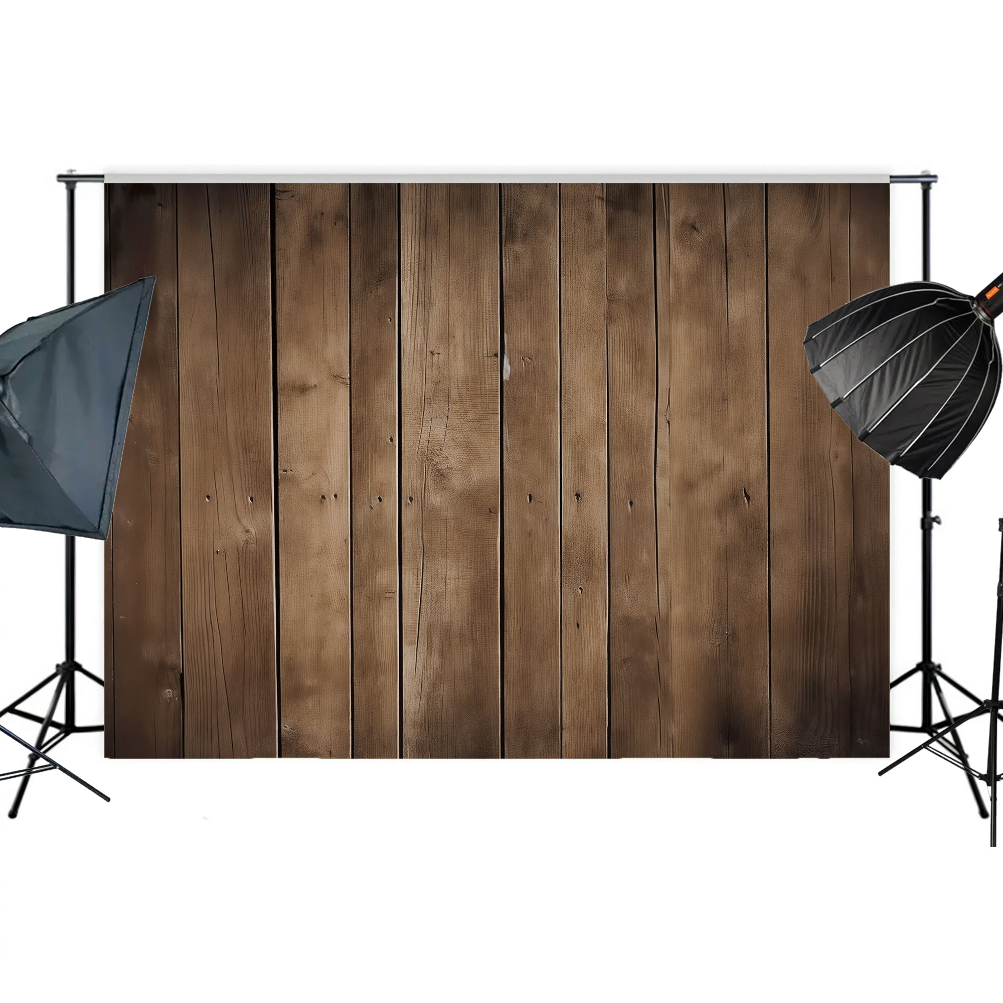 Classic Dark Wood Wall Backdrop