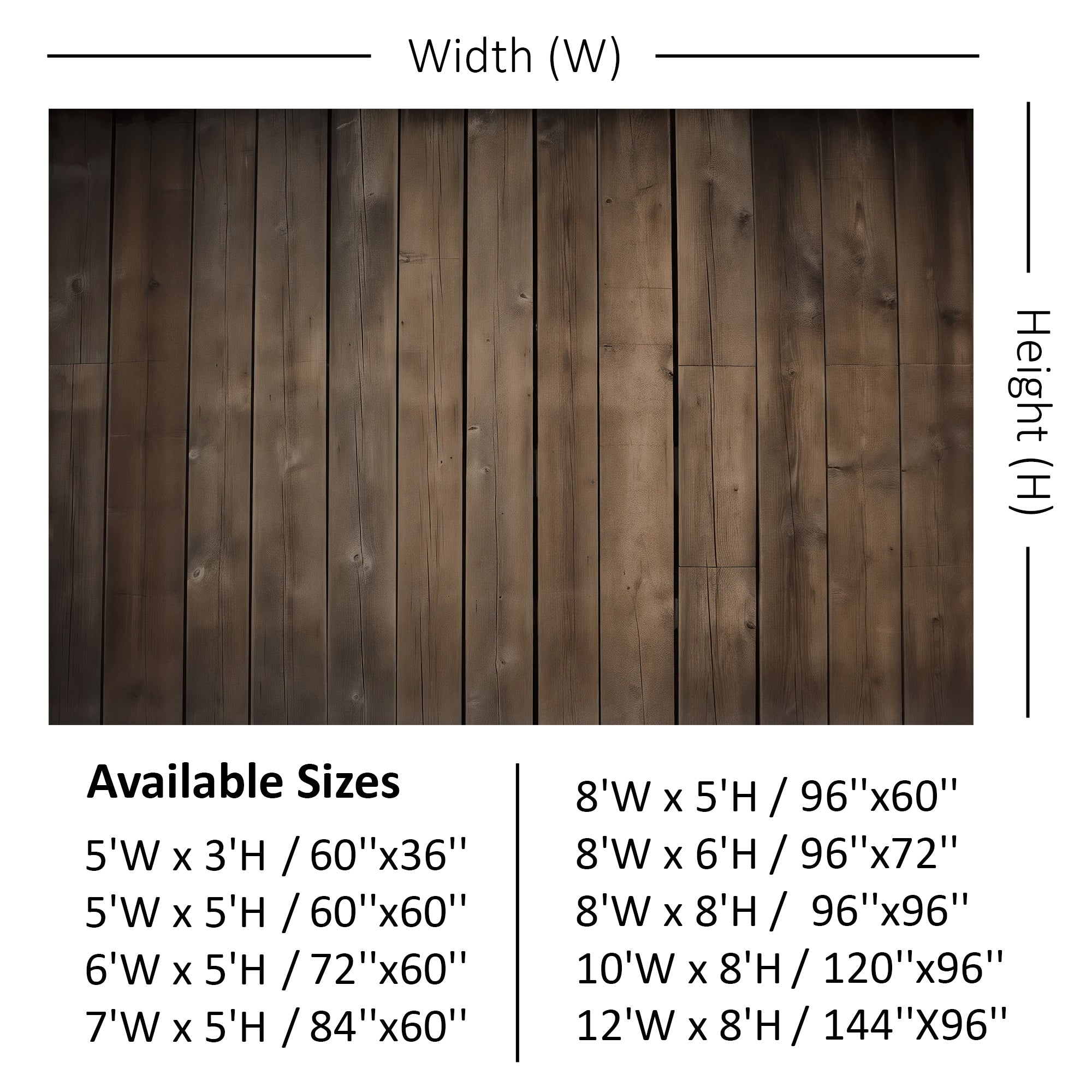 Weathered Timber Planks Backdrop