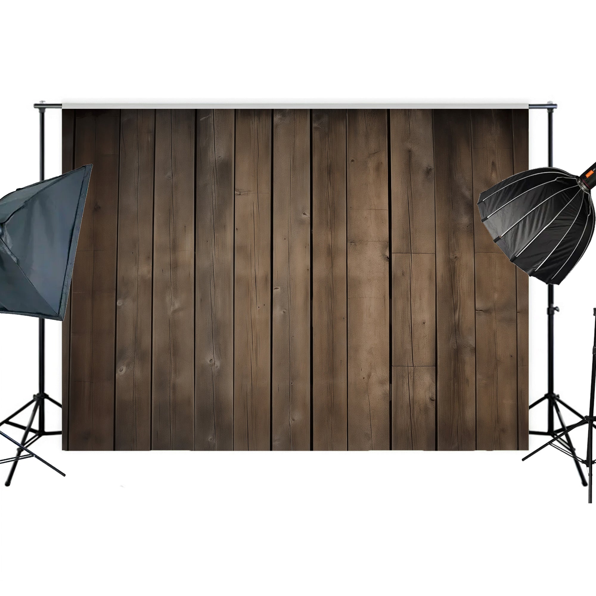 Weathered Timber Planks Backdrop