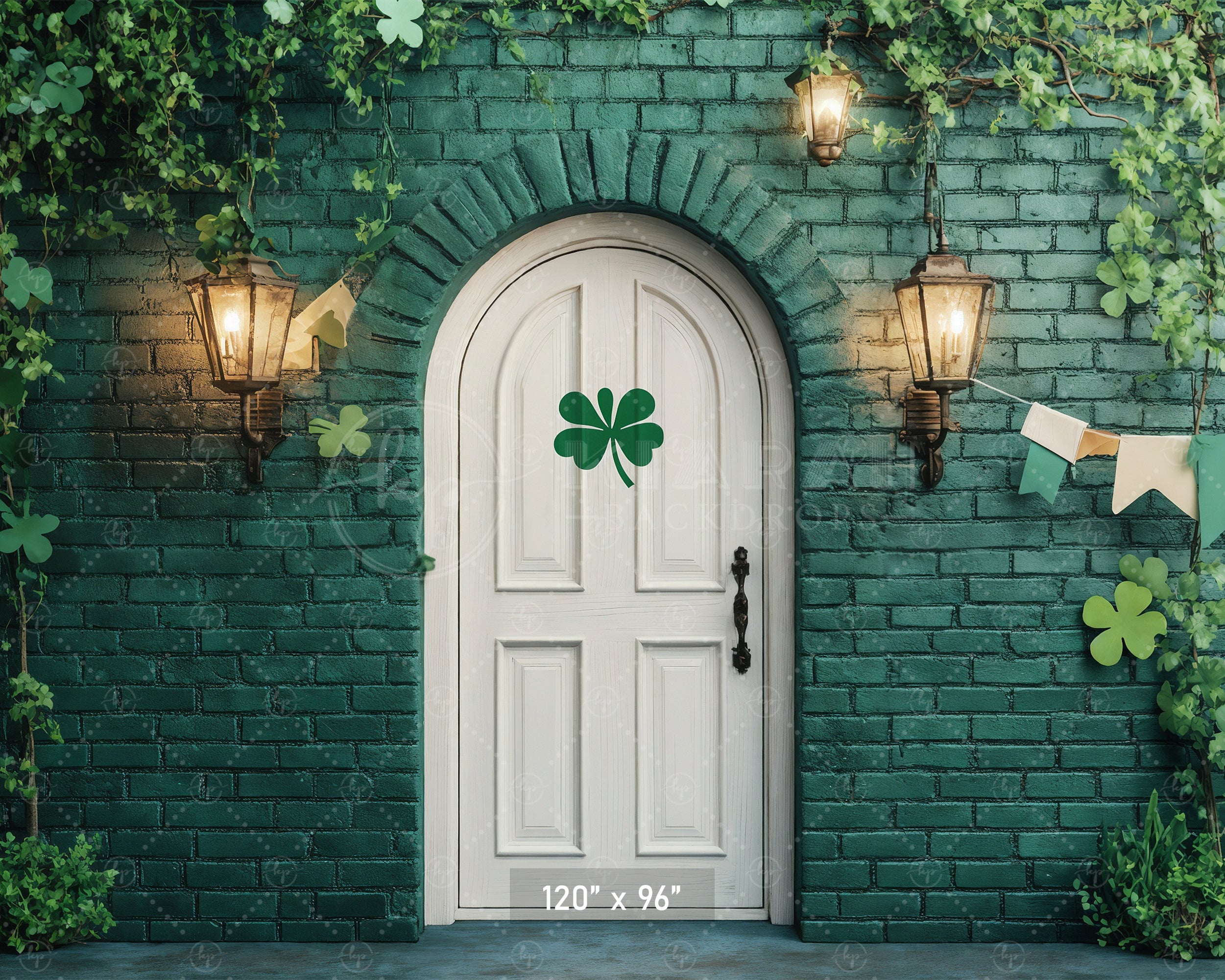 Lucky Shamrock Doorway Backdrop