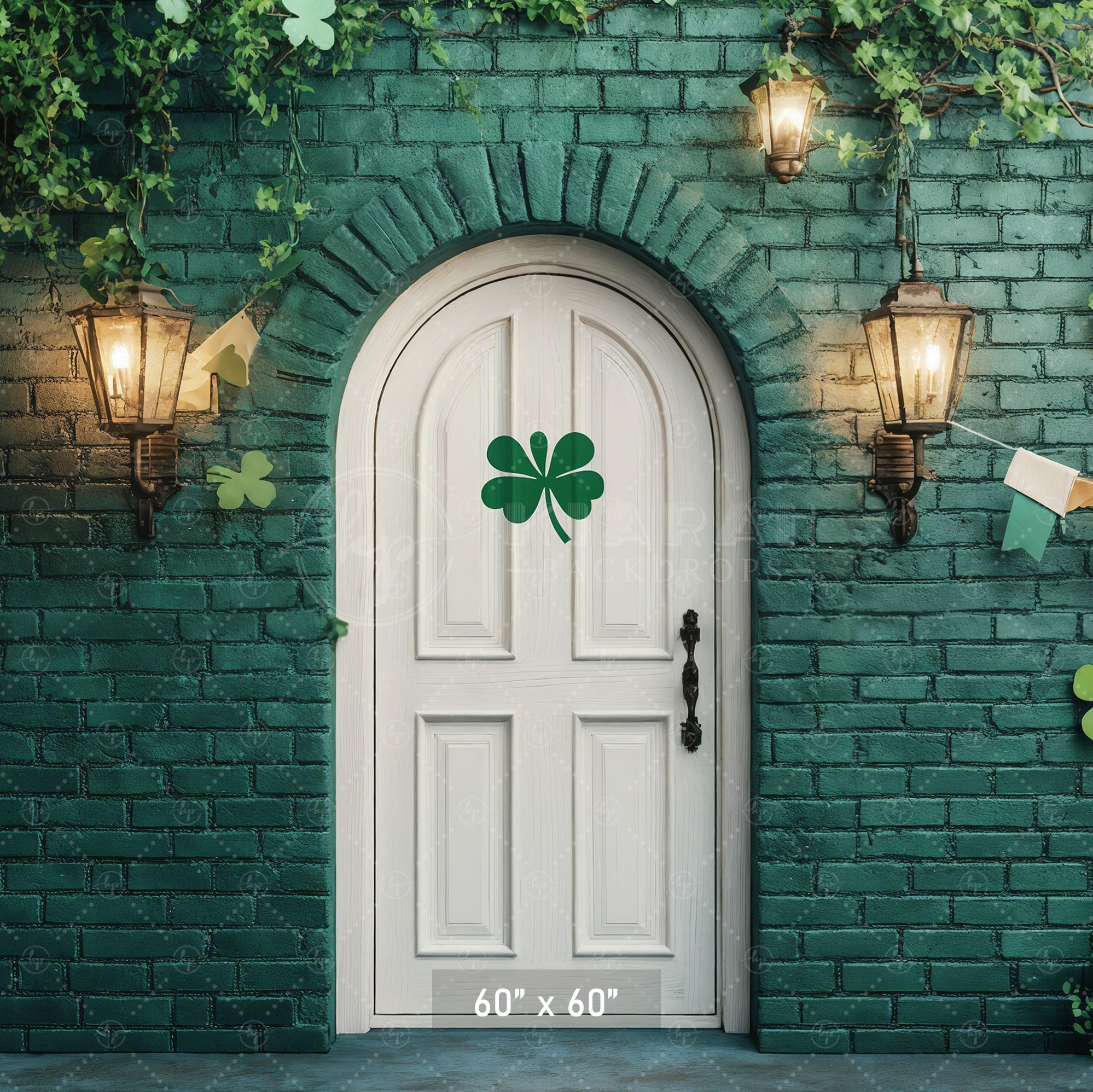 Lucky Shamrock Doorway Backdrop