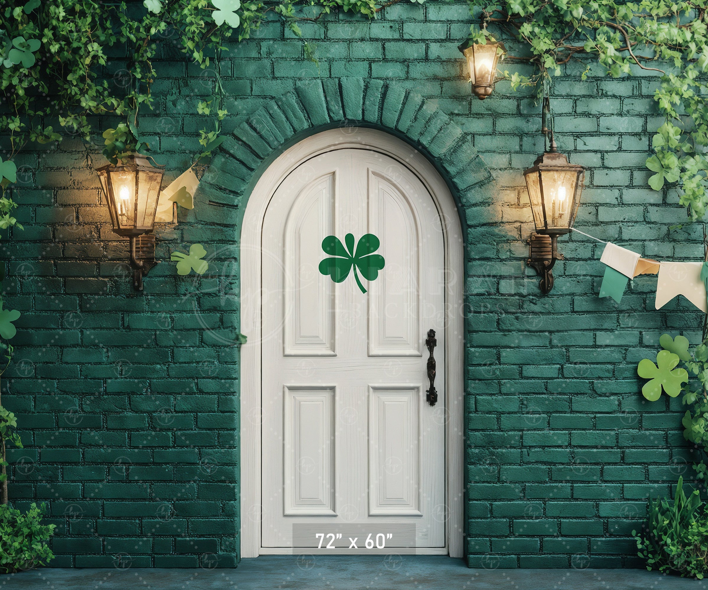 Lucky Shamrock Doorway Backdrop