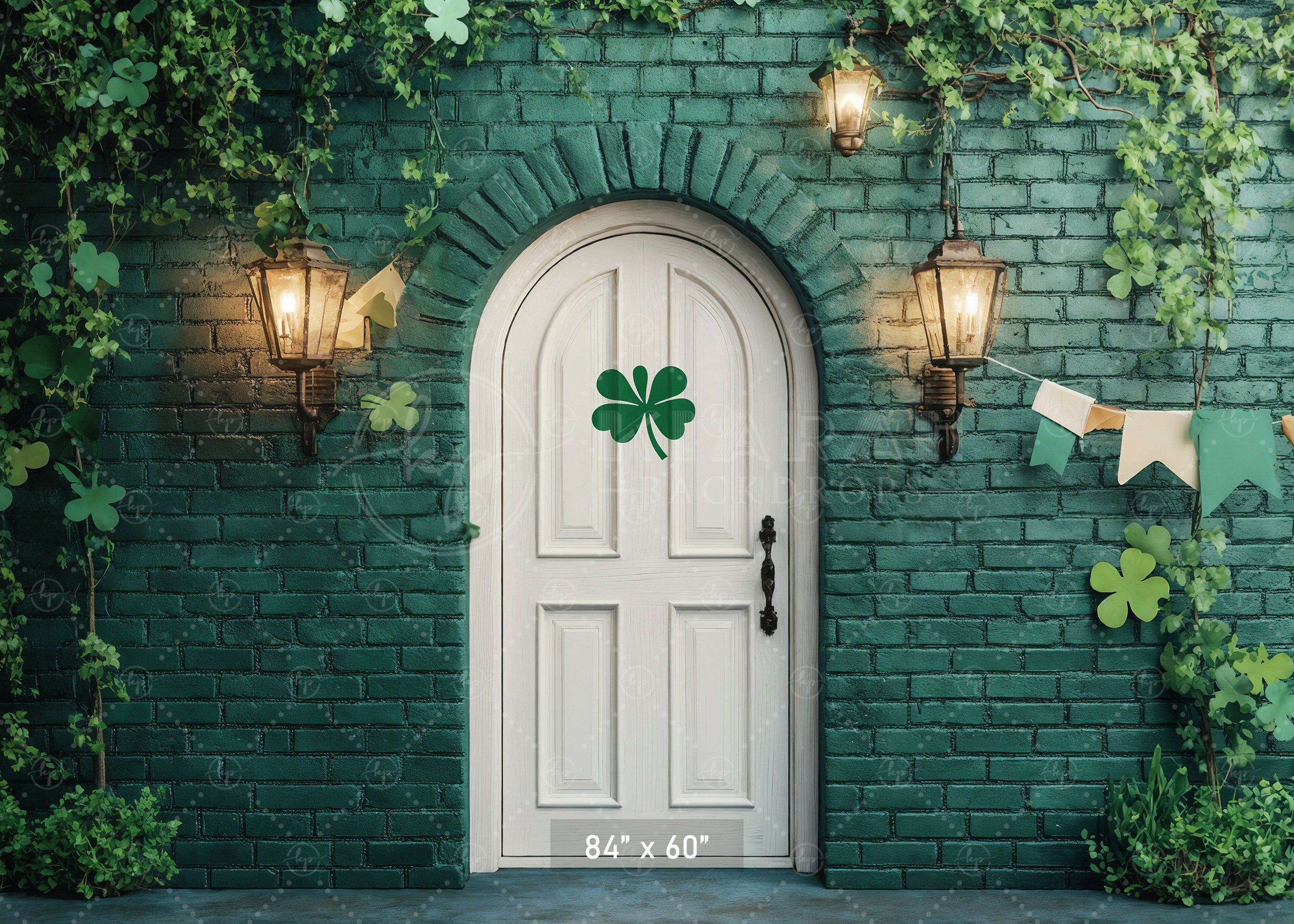 Lucky Shamrock Doorway Backdrop
