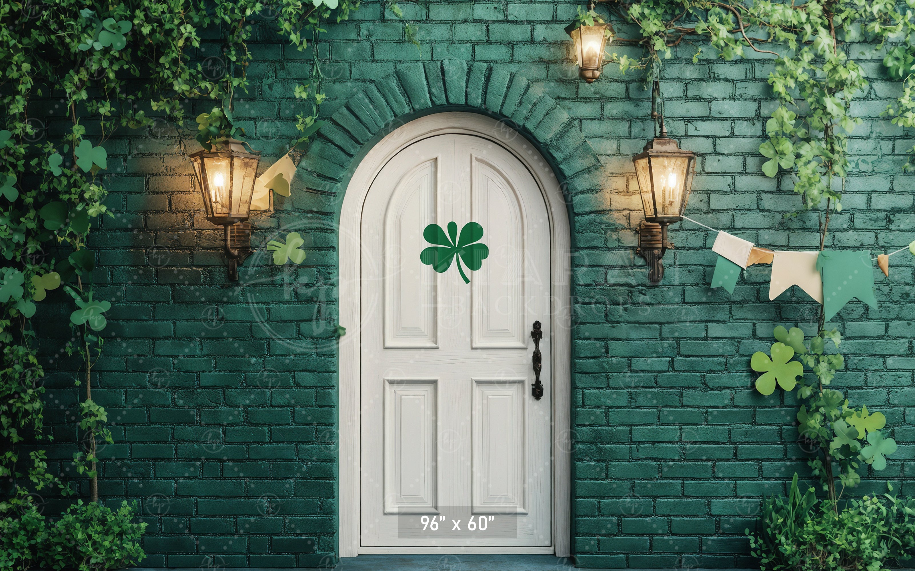 Lucky Shamrock Doorway Backdrop