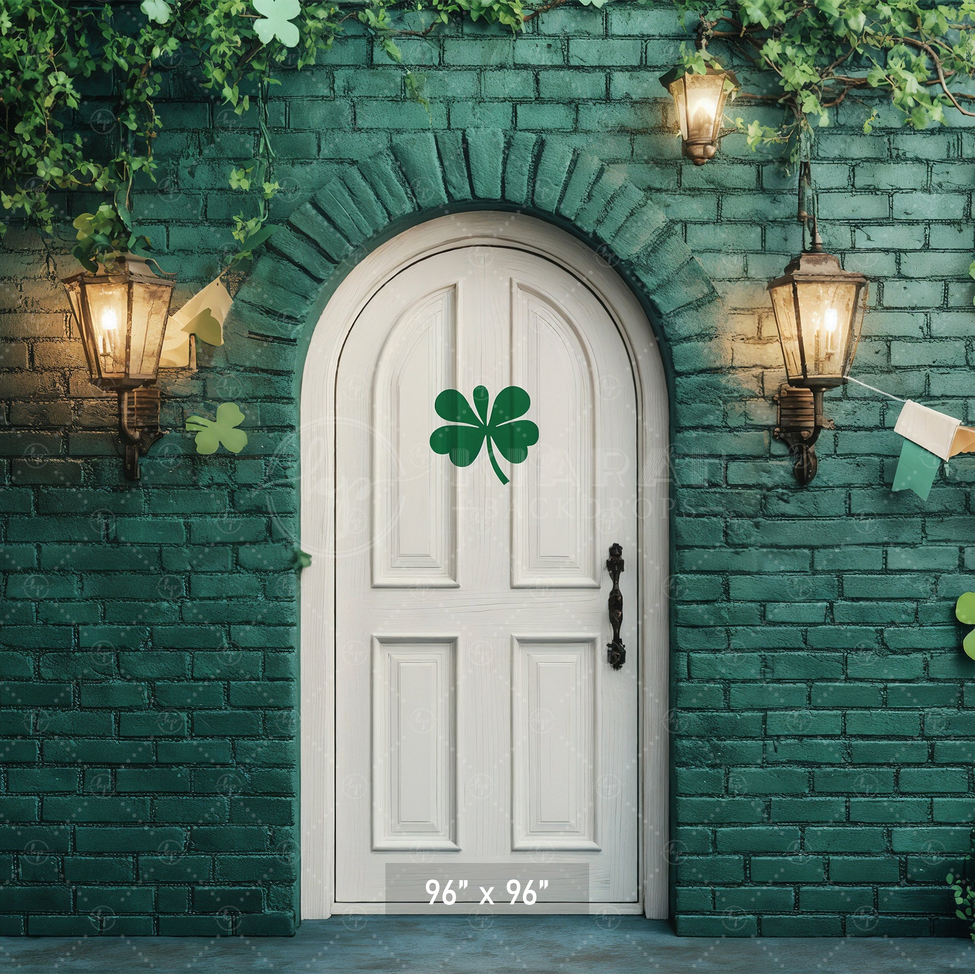 Lucky Shamrock Doorway Backdrop