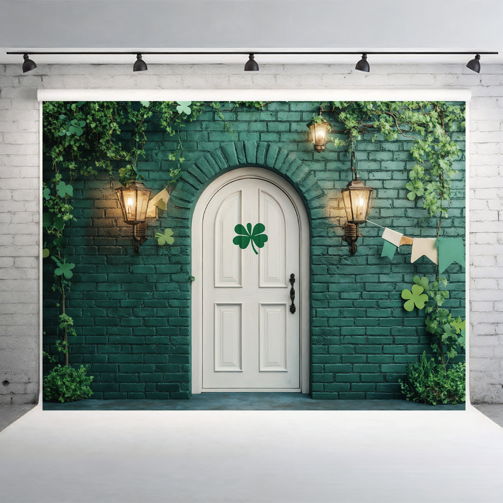 Lucky Shamrock Doorway Backdrop