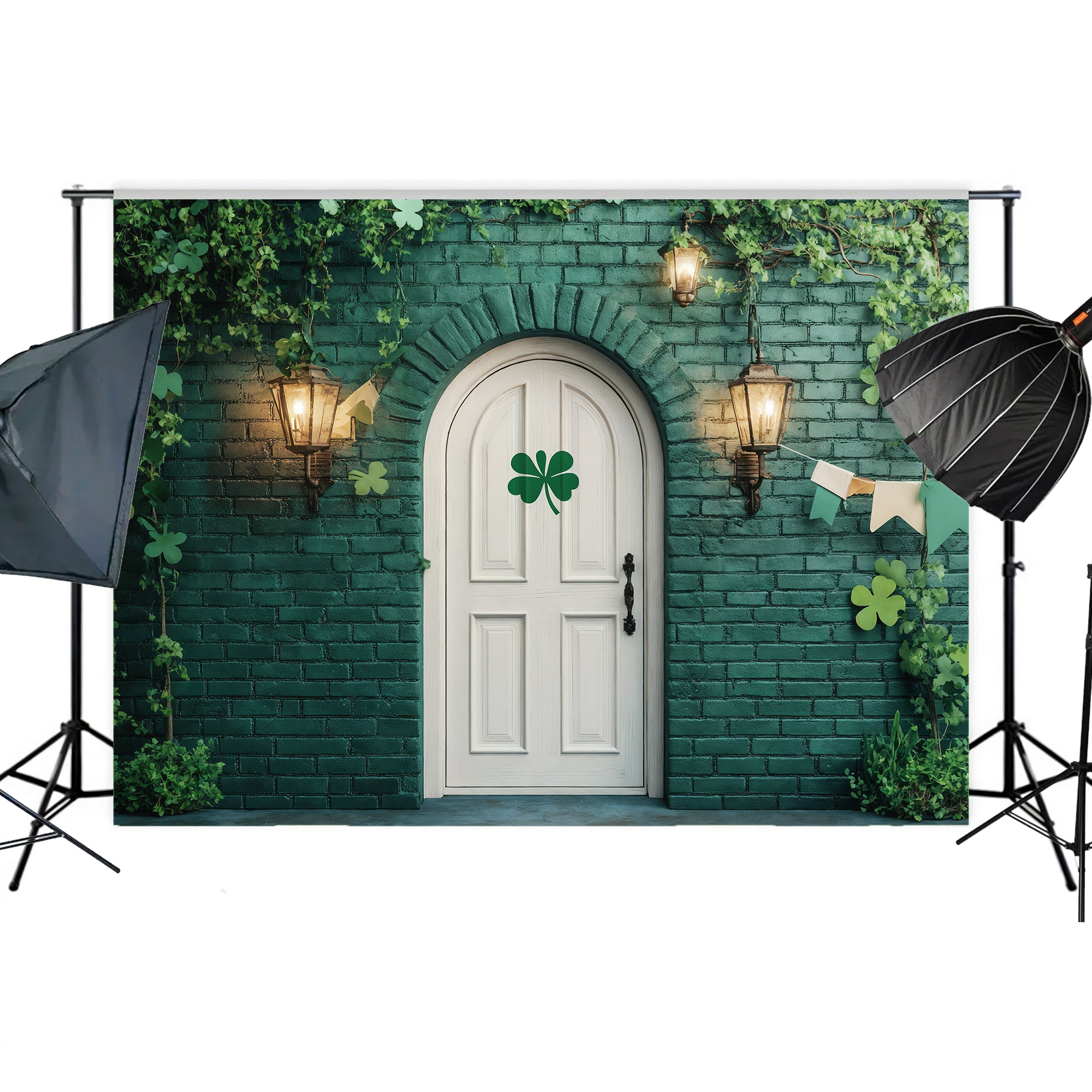Lucky Shamrock Doorway Backdrop