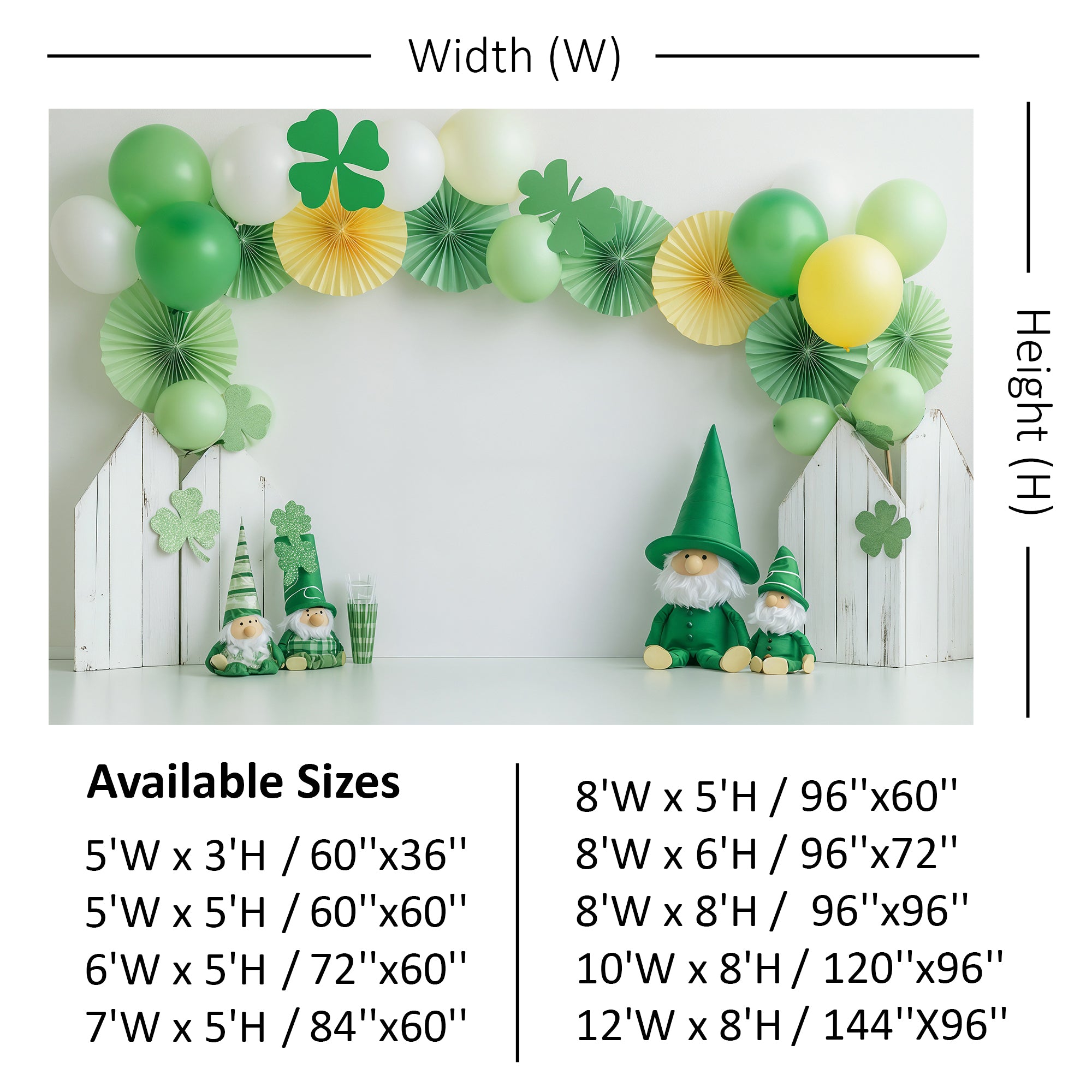 St. Paddy's Gnome Celebration Backdrop