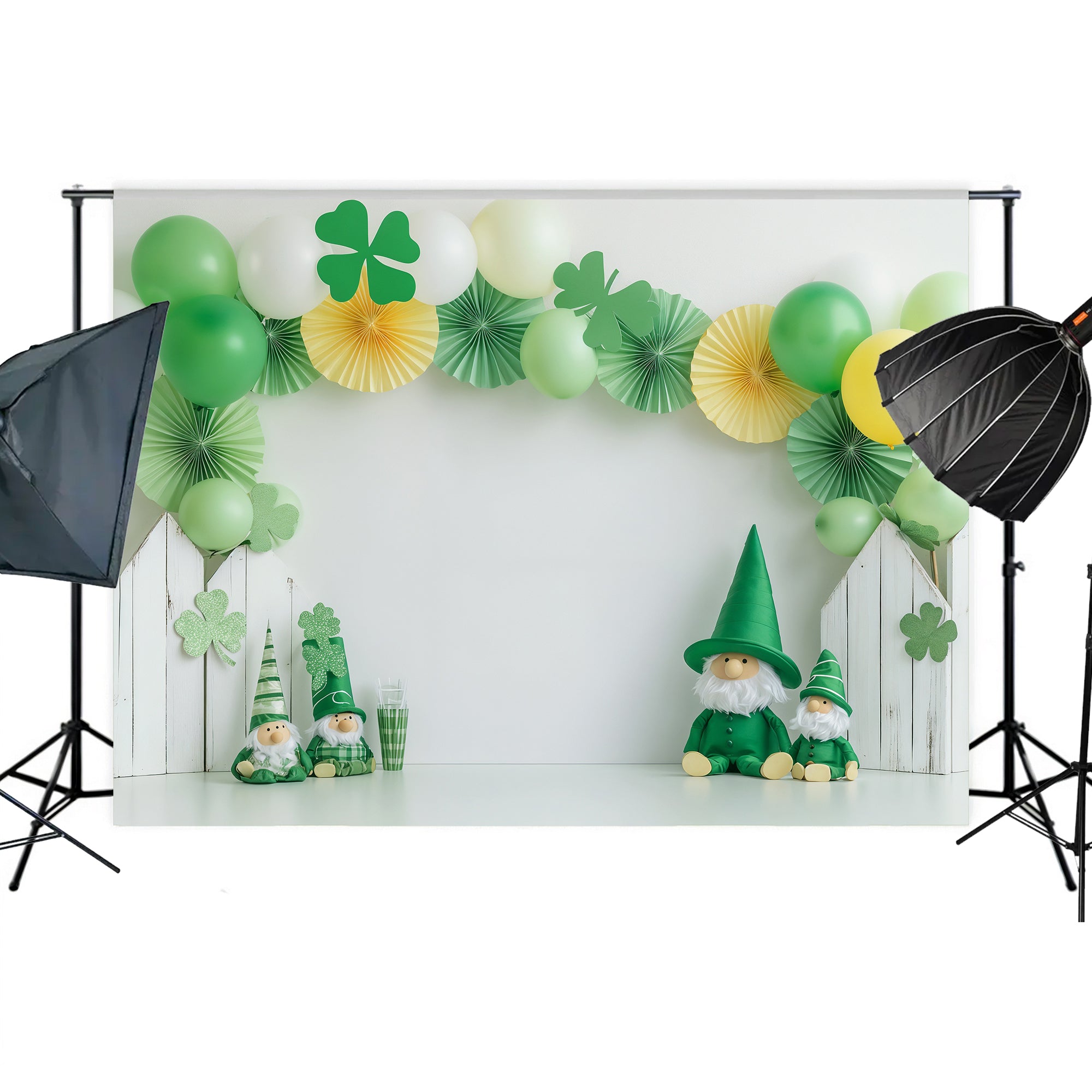 St. Paddy's Gnome Celebration Backdrop