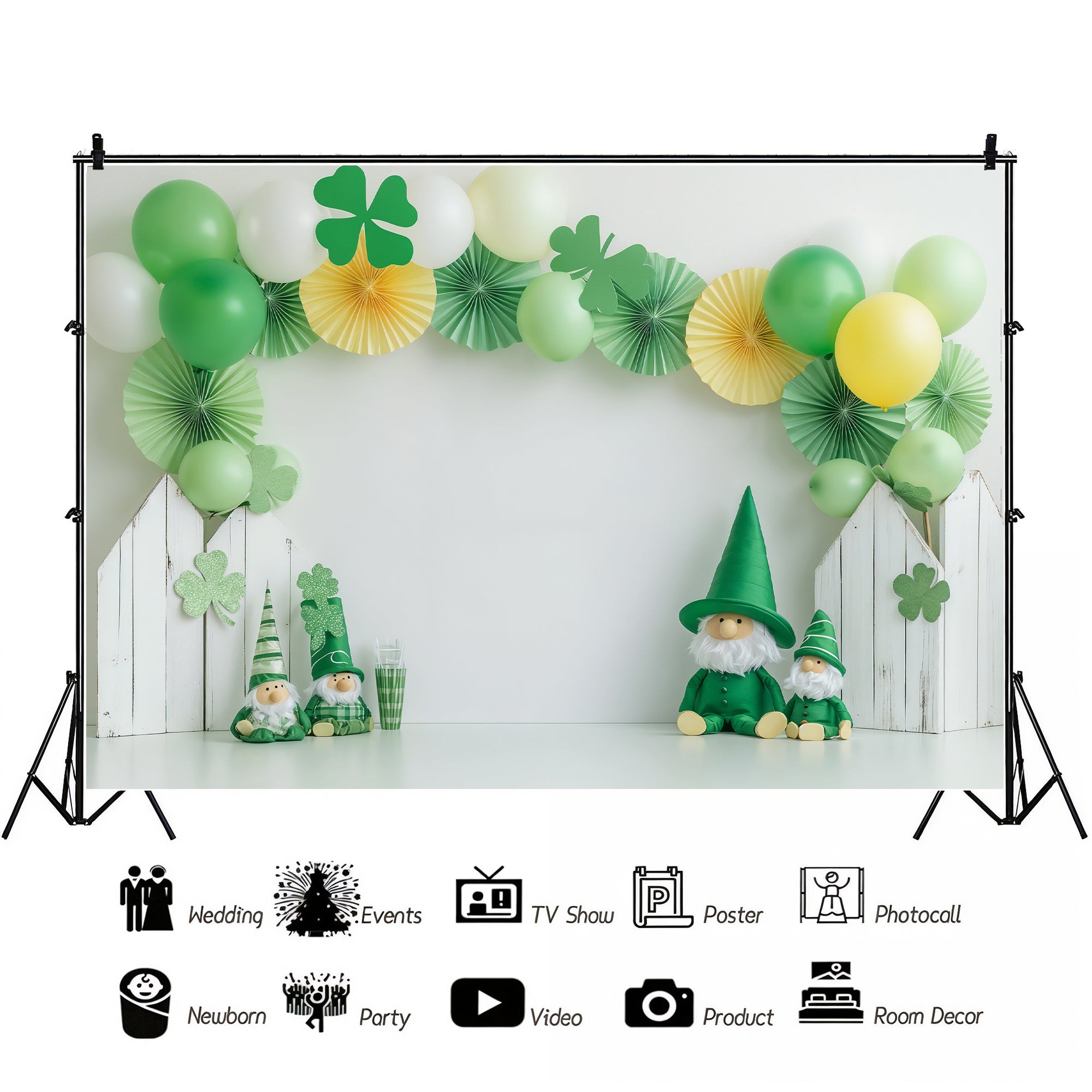 St. Paddy's Gnome Celebration Backdrop