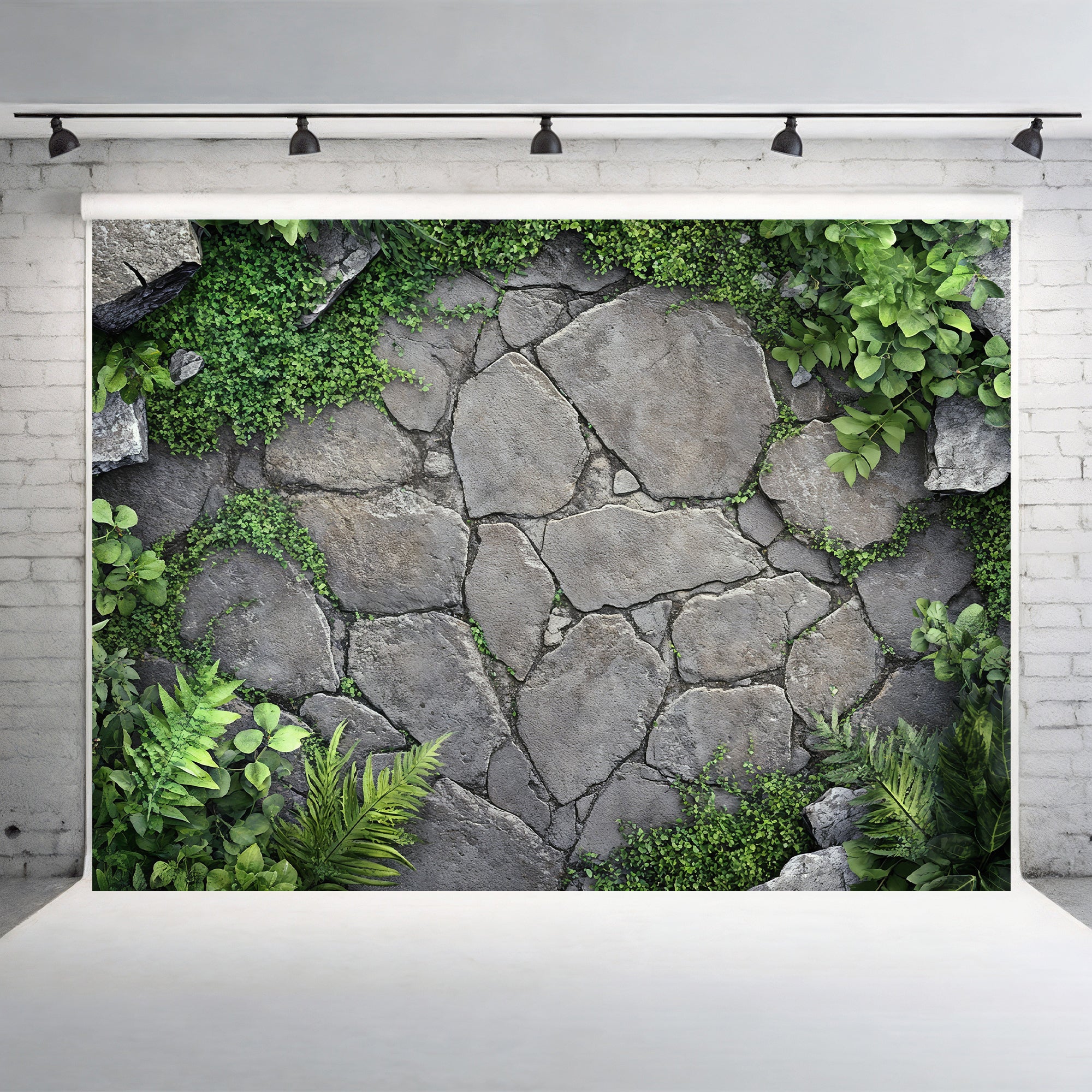 Garden Stone Pathway Backdrop