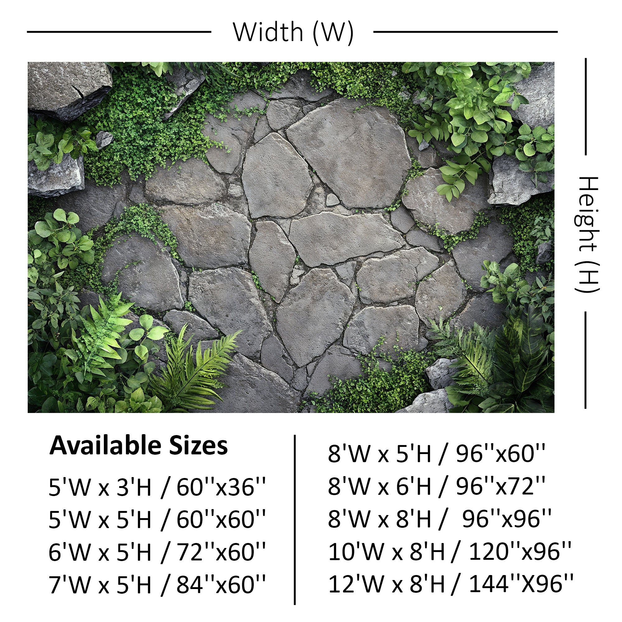 Garden Stone Pathway Backdrop