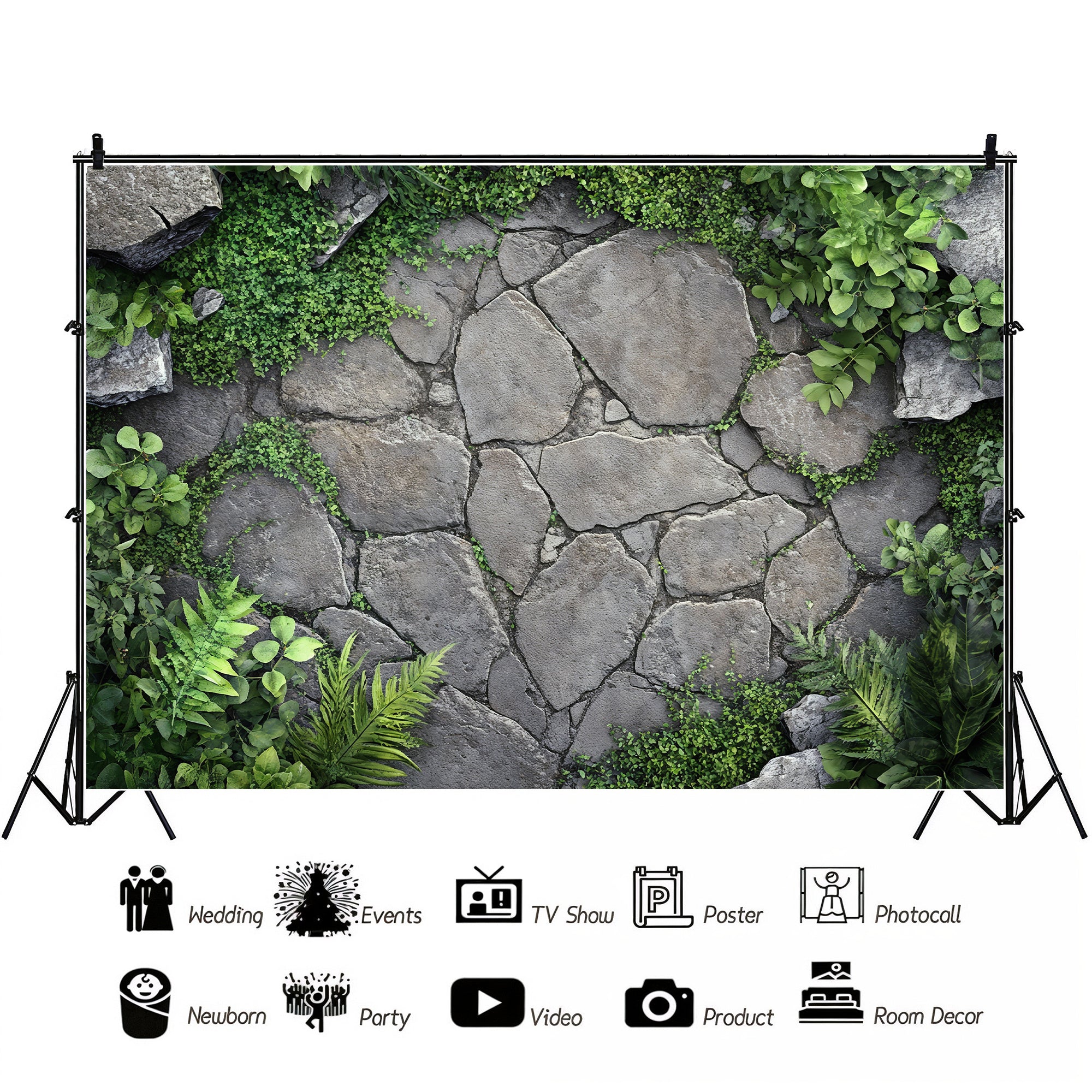 Garden Stone Pathway Backdrop