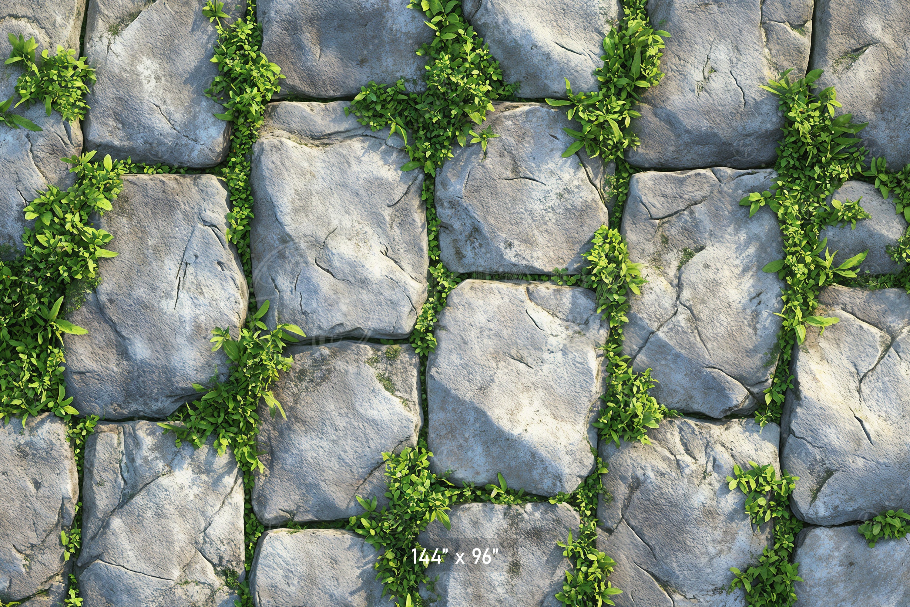 Mossy Stone Pavers Backdrop