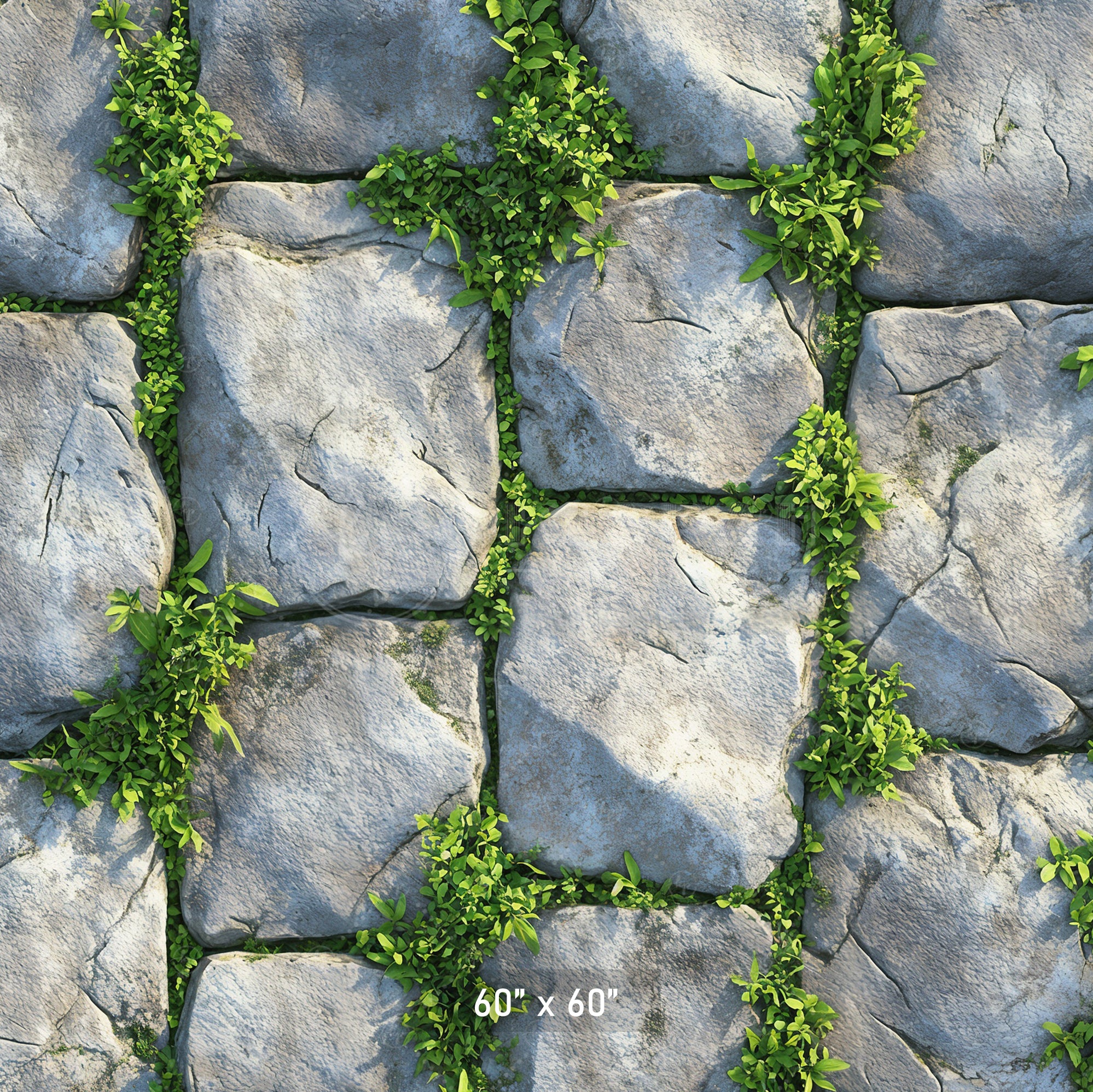Mossy Stone Pavers Backdrop
