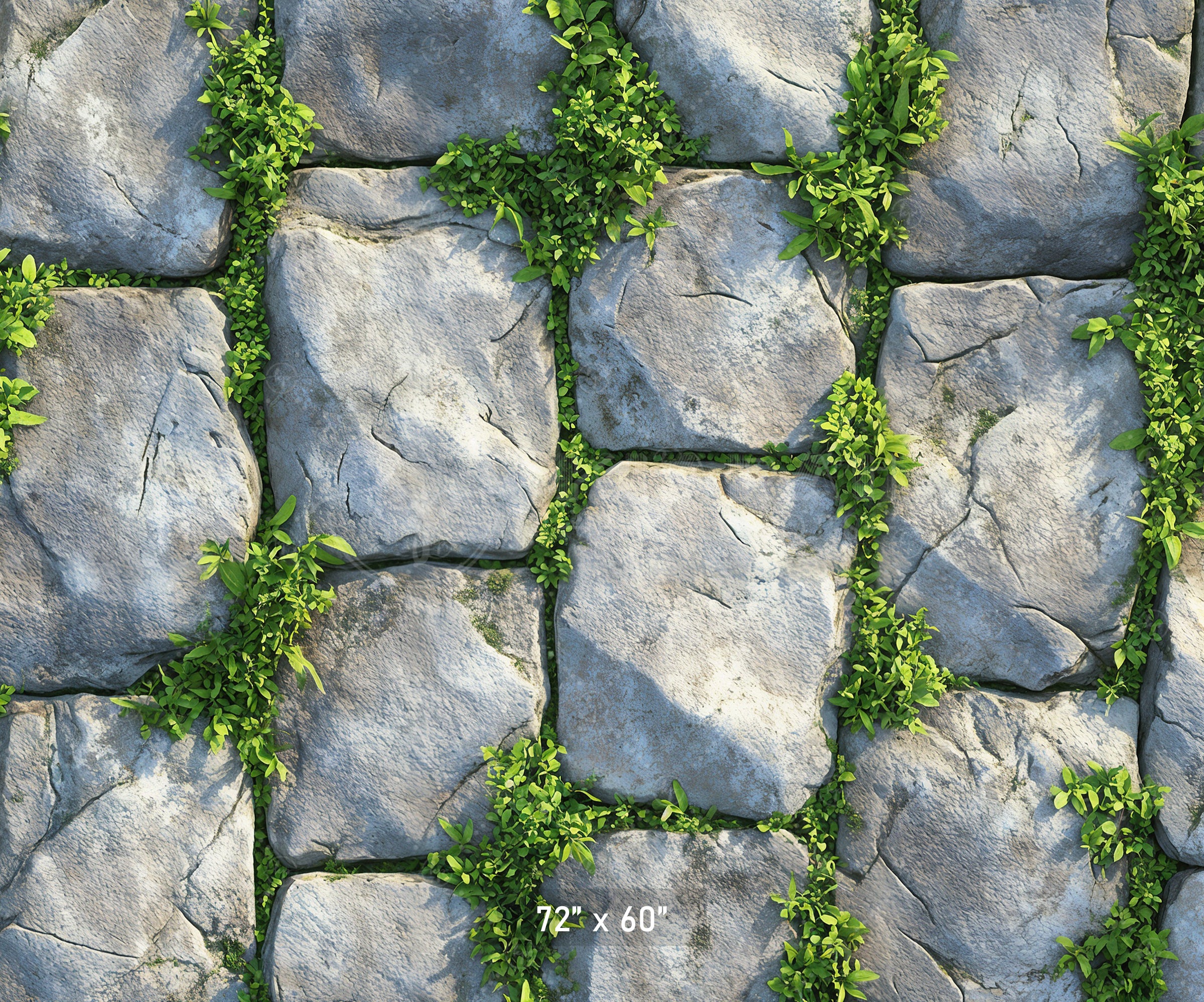 Mossy Stone Pavers Backdrop