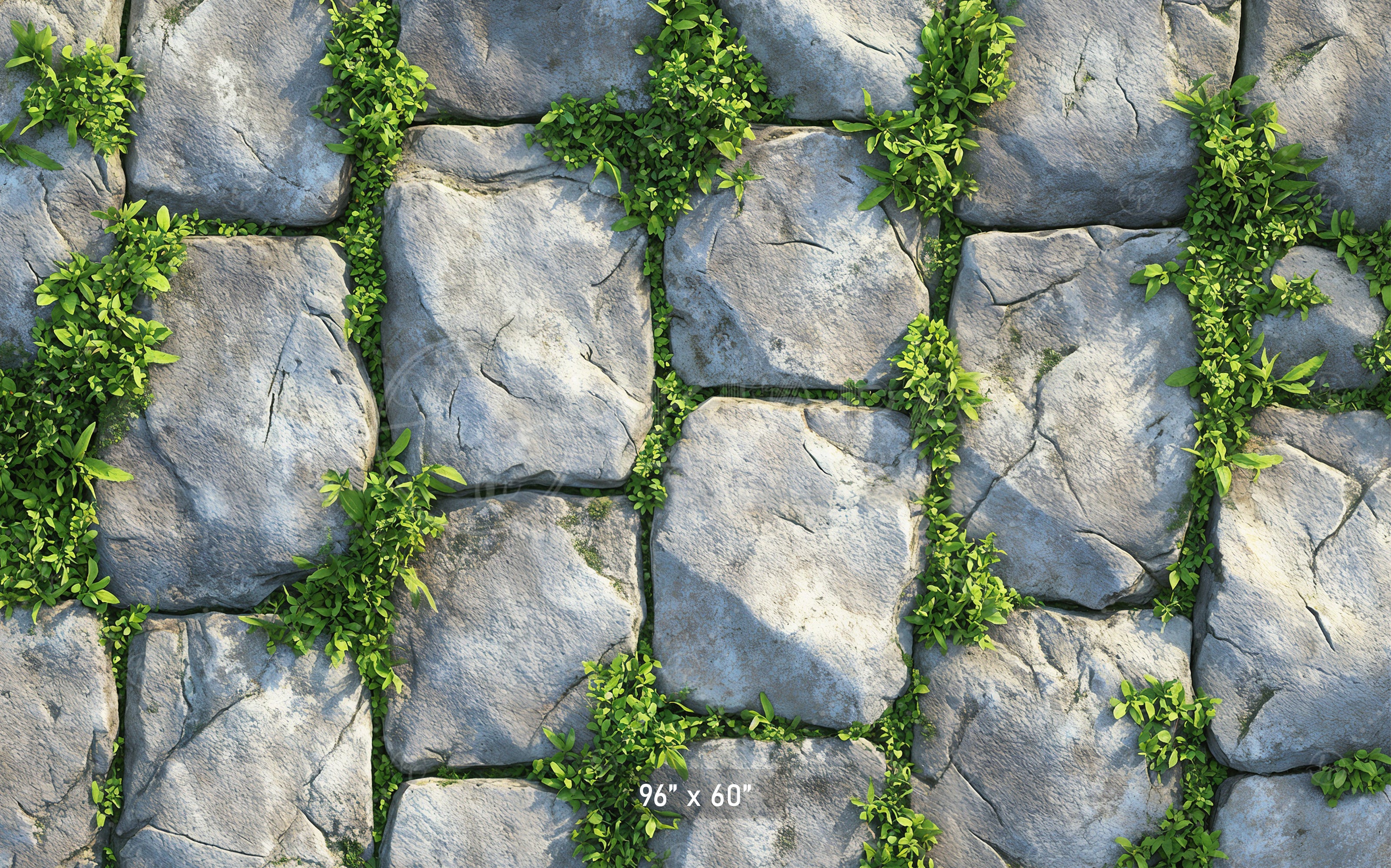 Mossy Stone Pavers Backdrop