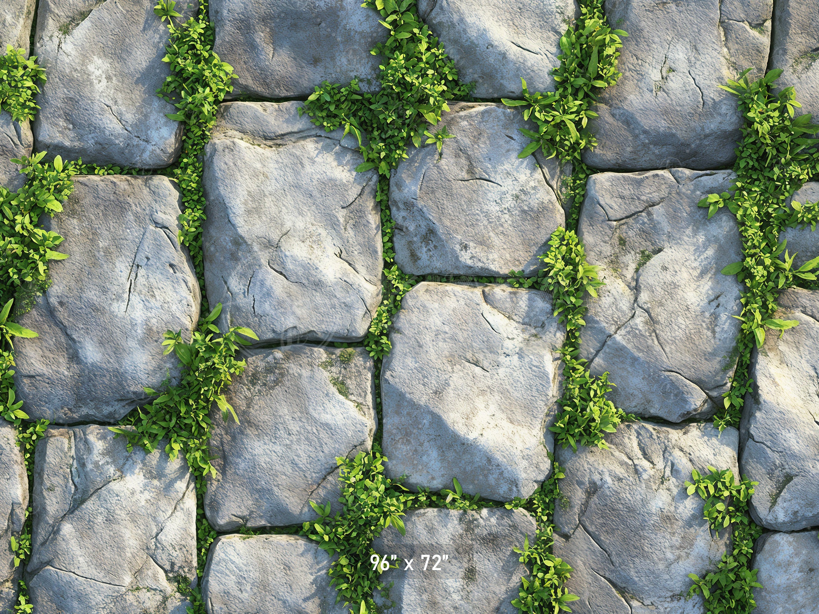 Mossy Stone Pavers Backdrop