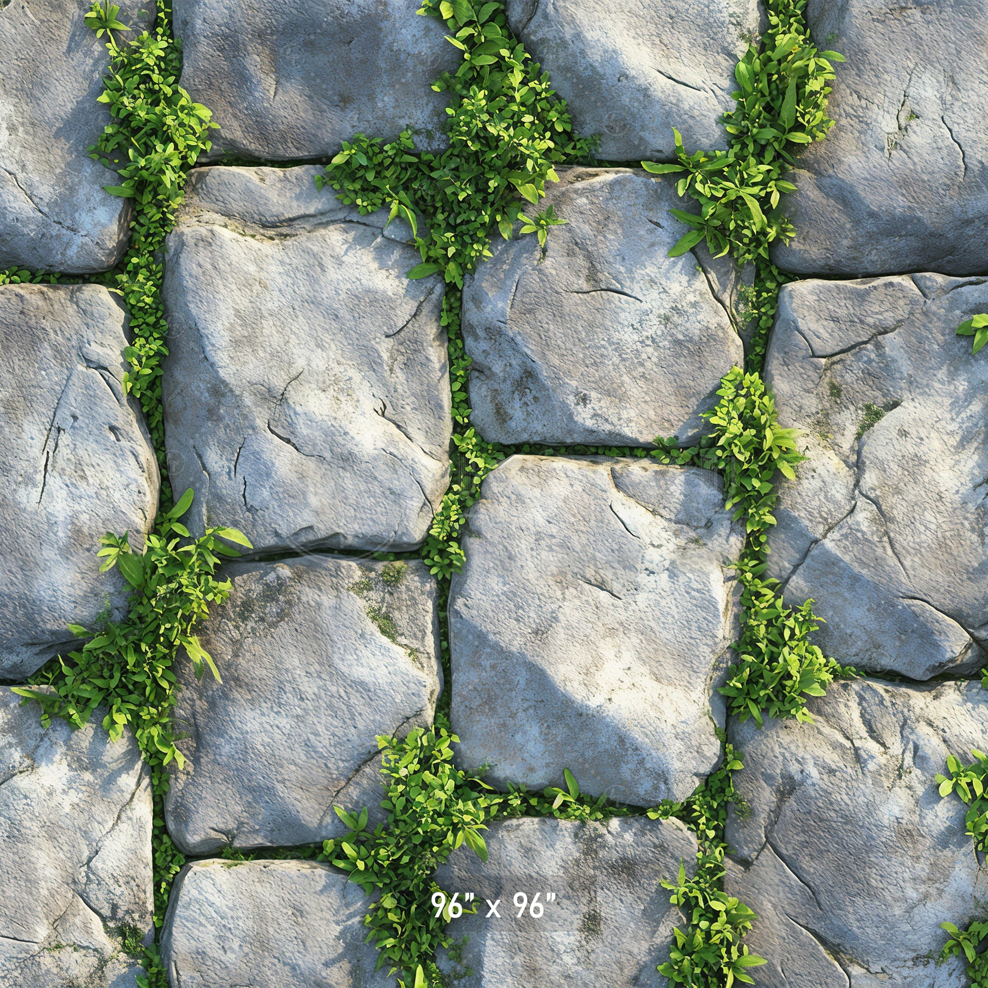 Mossy Stone Pavers Backdrop