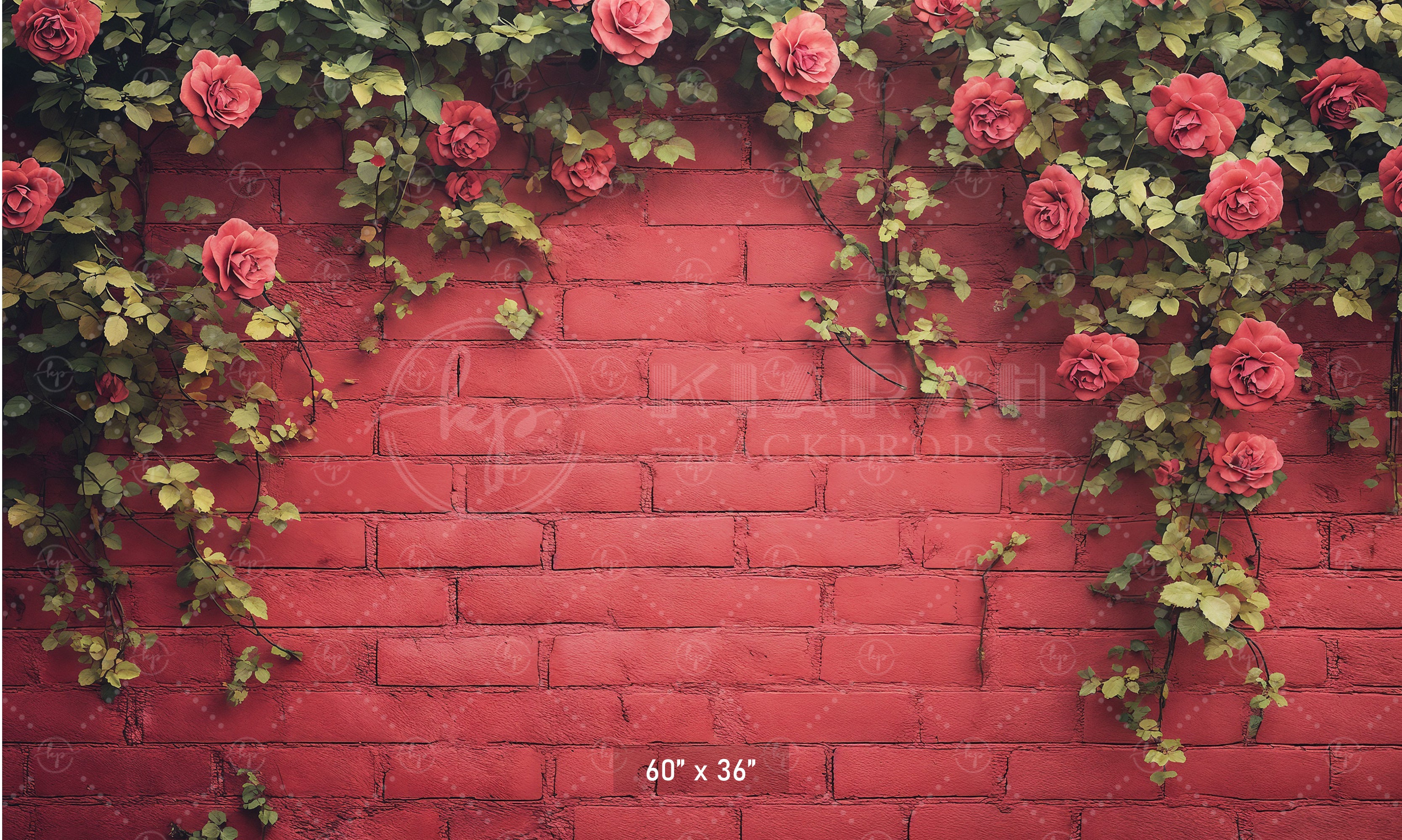 Vibrant Rose Trellis Wal Backdrop