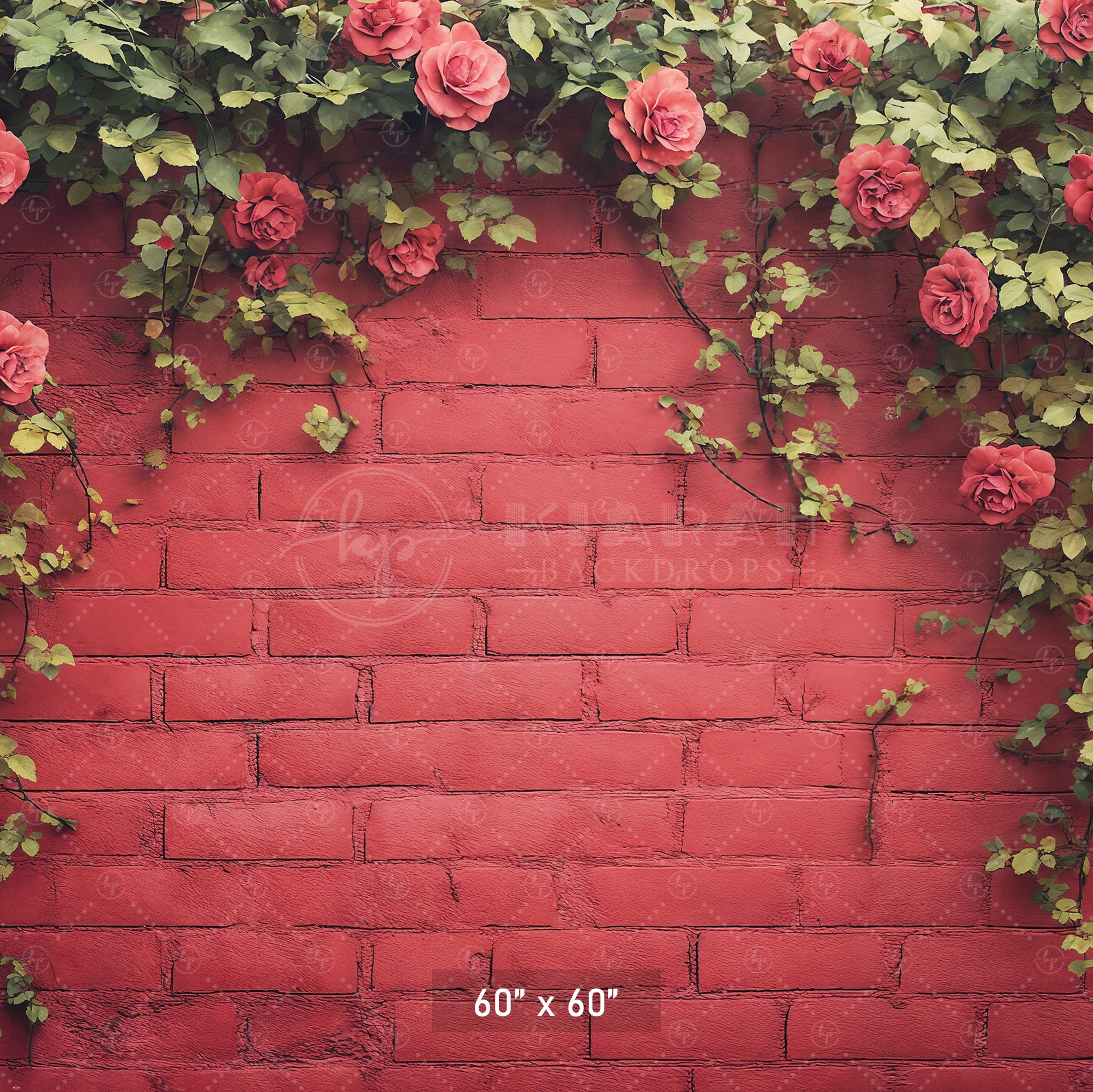 Vibrant Rose Trellis Wal Backdrop
