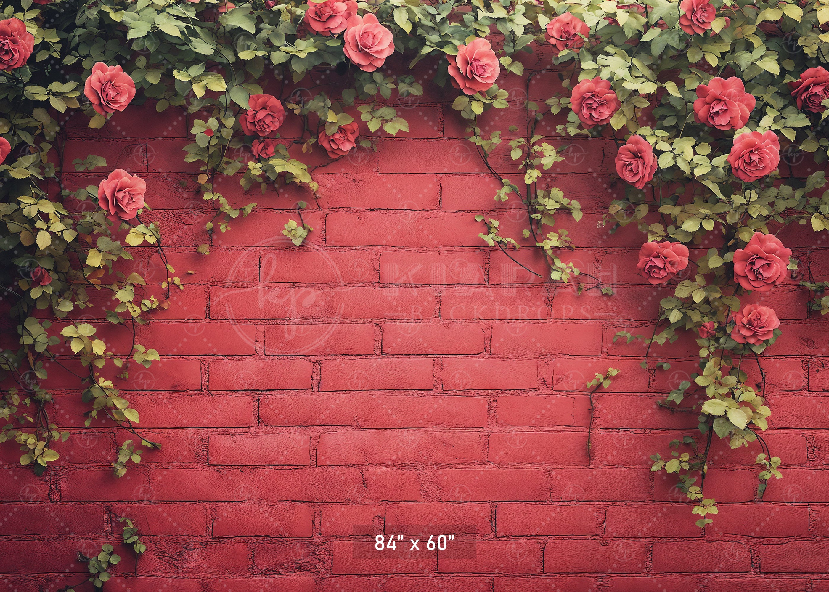 Vibrant Rose Trellis Wal Backdrop