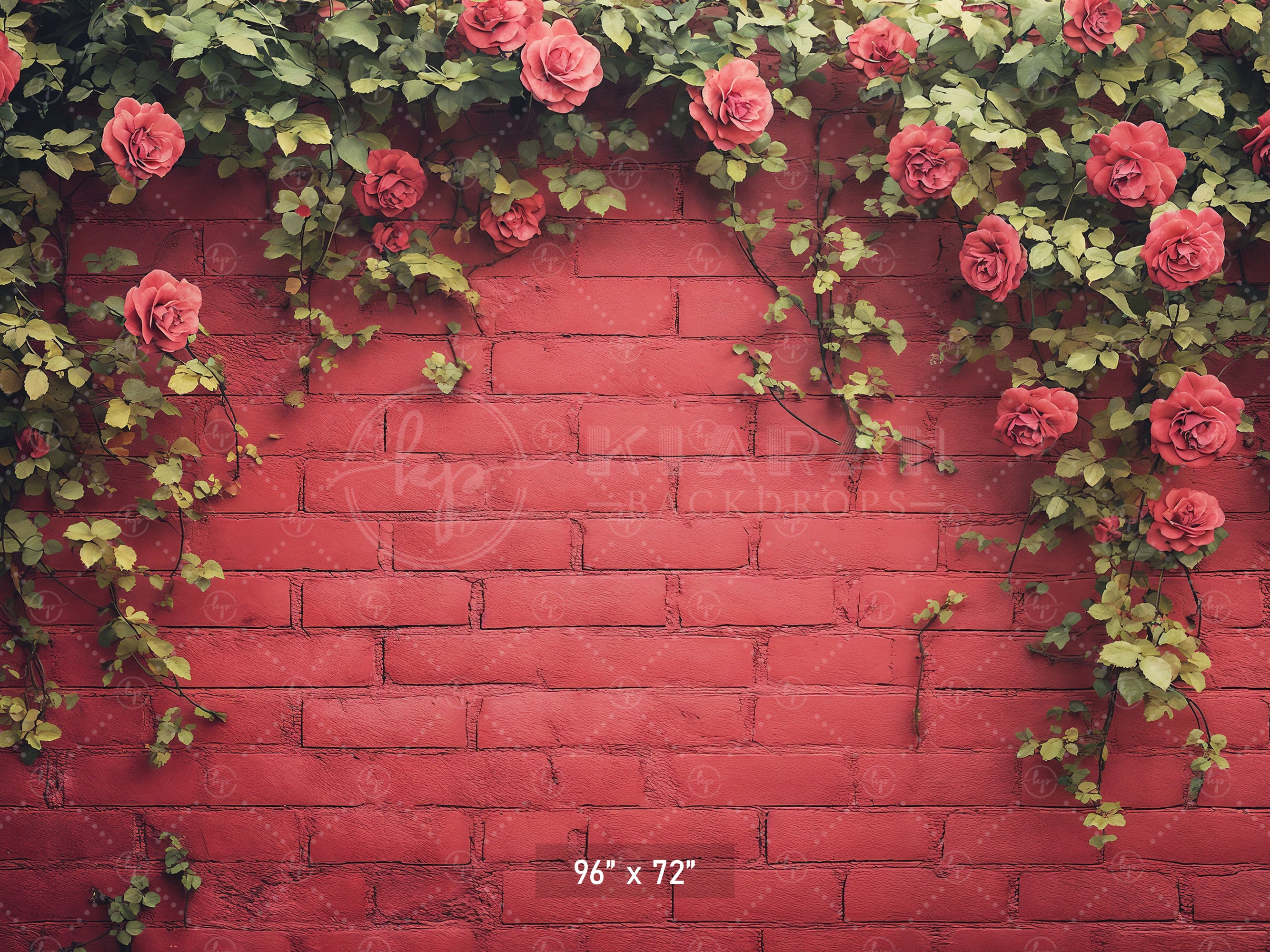 Vibrant Rose Trellis Wal Backdrop