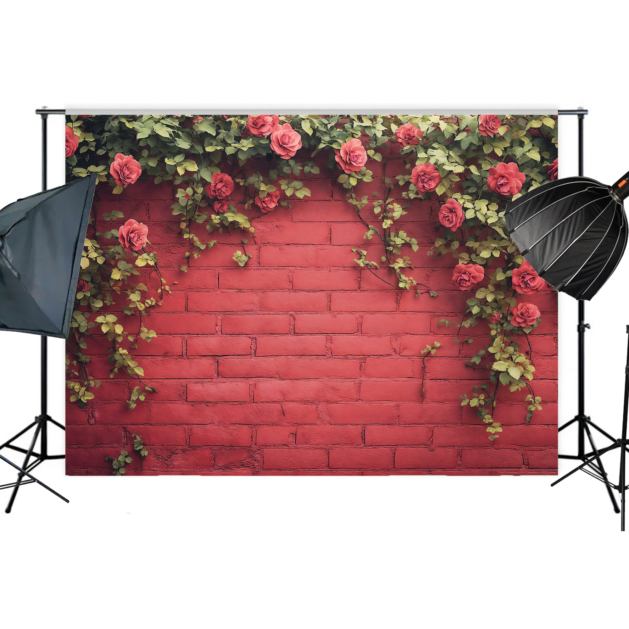 Vibrant Rose Trellis Wal Backdrop