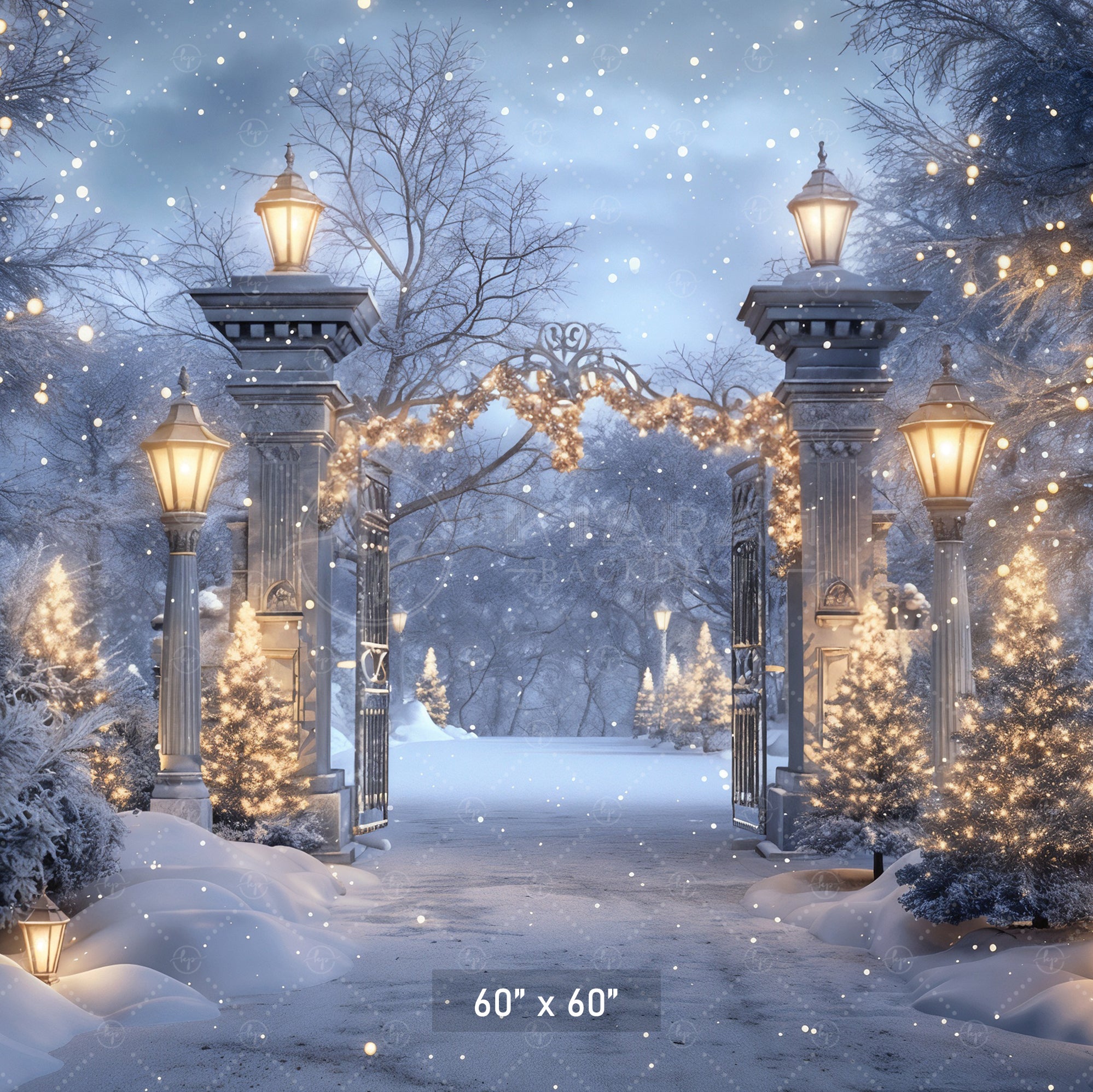 Enchanted Winter Gateway Backdrop