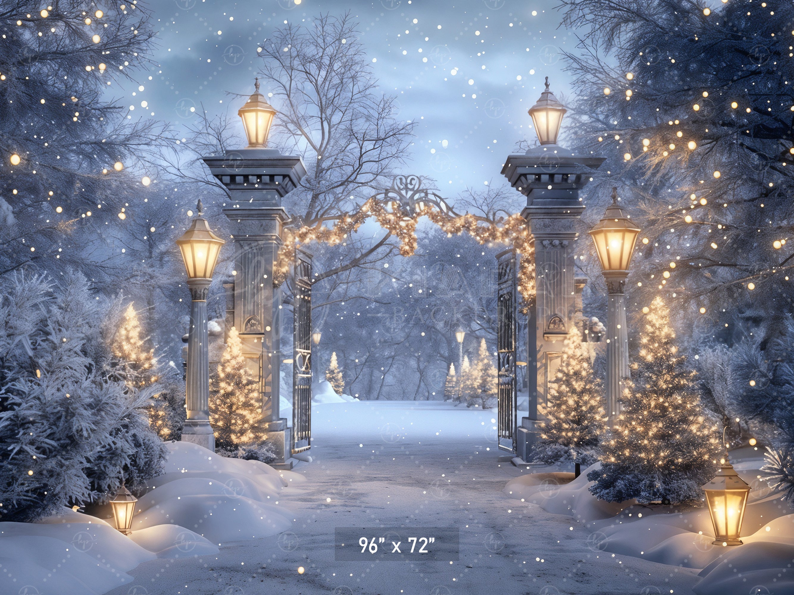 Enchanted Winter Gateway Backdrop