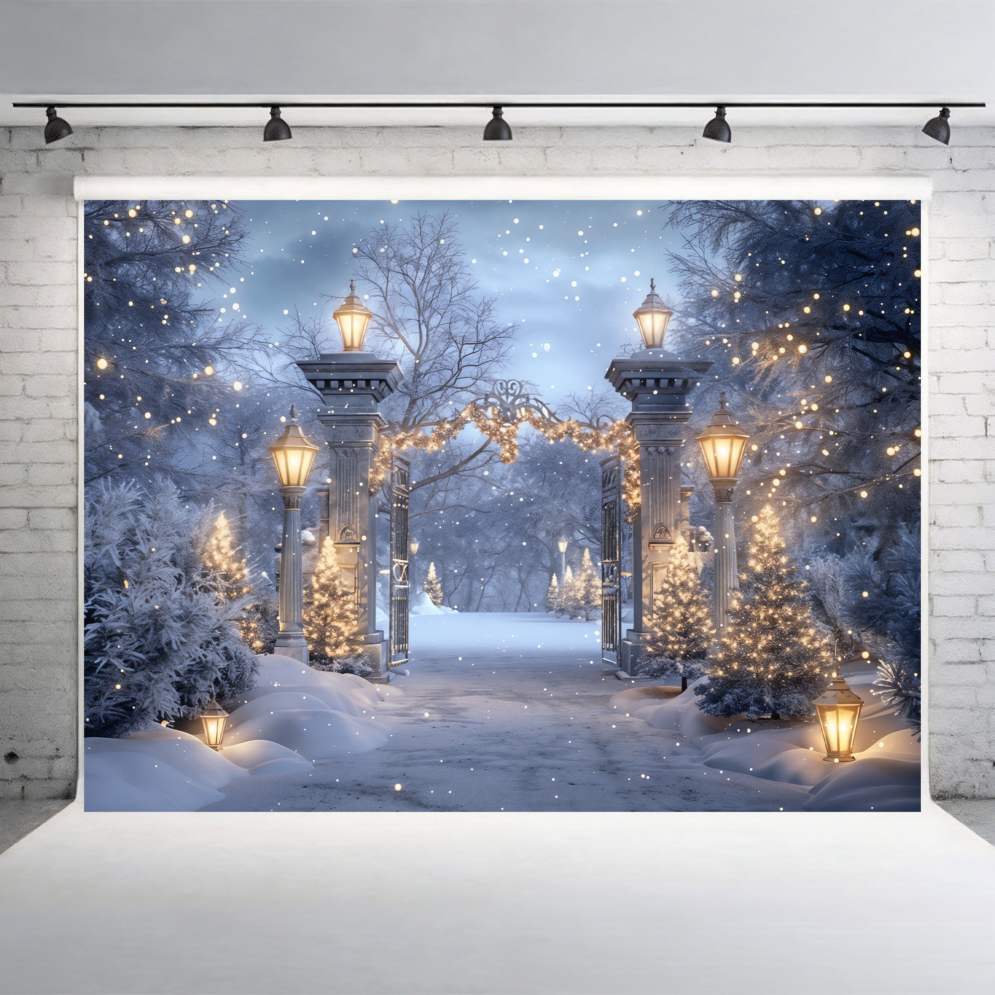 Enchanted Winter Gateway Backdrop