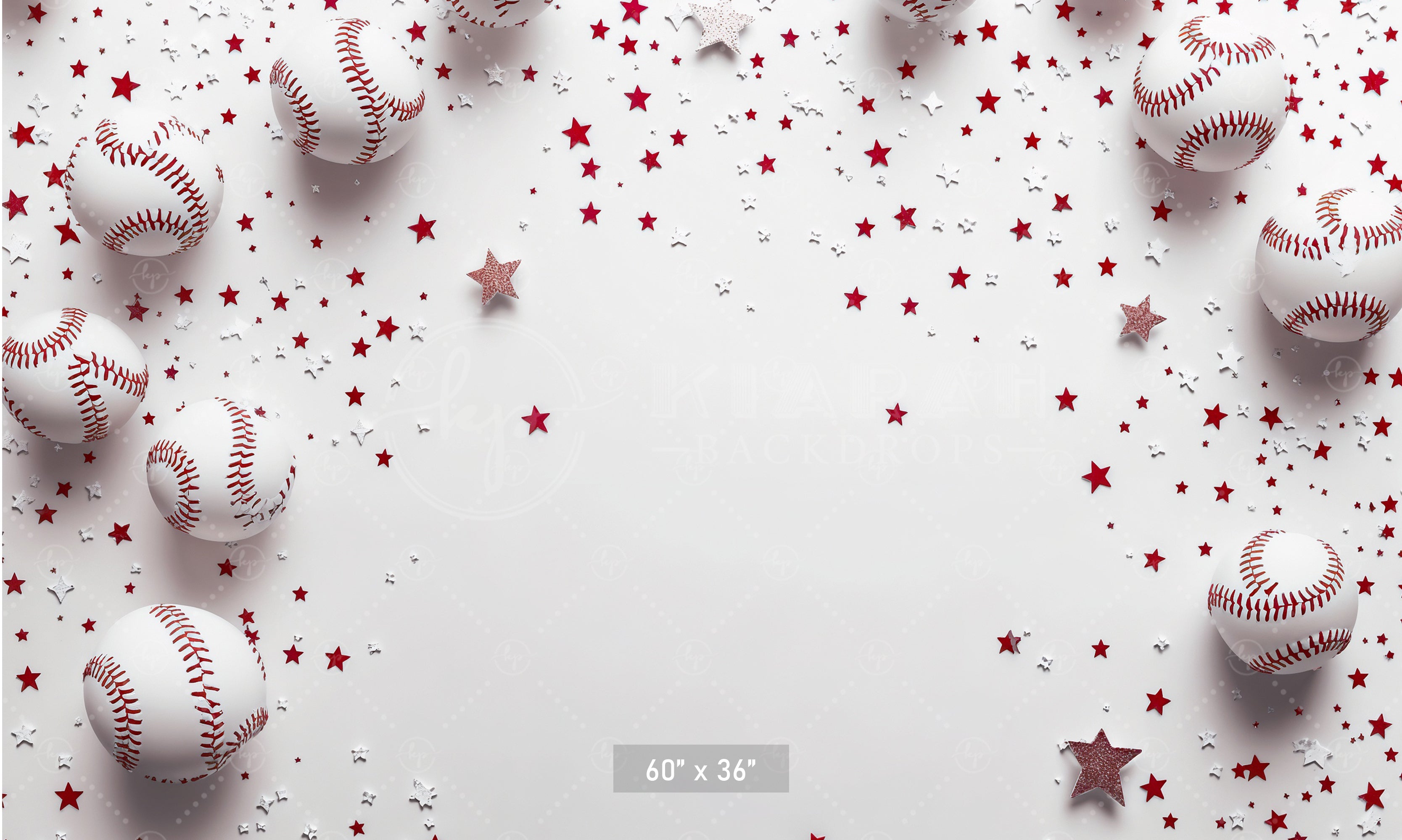 Baseball & Stars Celebration Backdrop