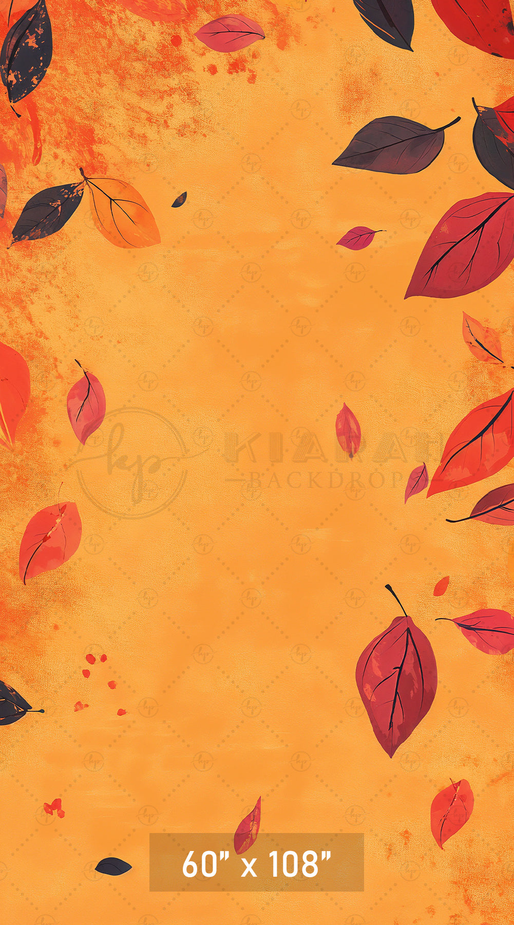 Falling Autumn Leaves Paint Backdrop