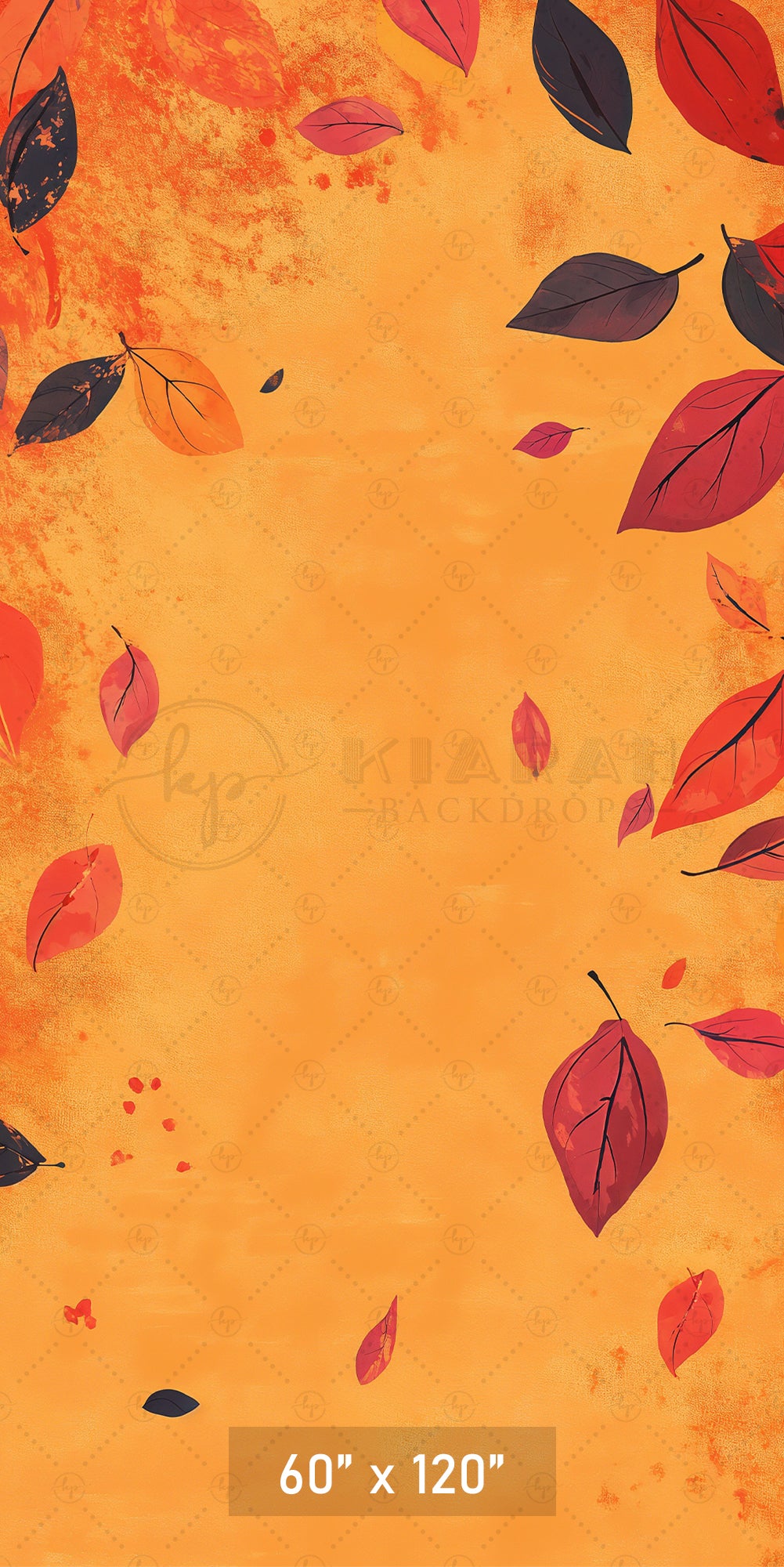 Falling Autumn Leaves Paint Backdrop