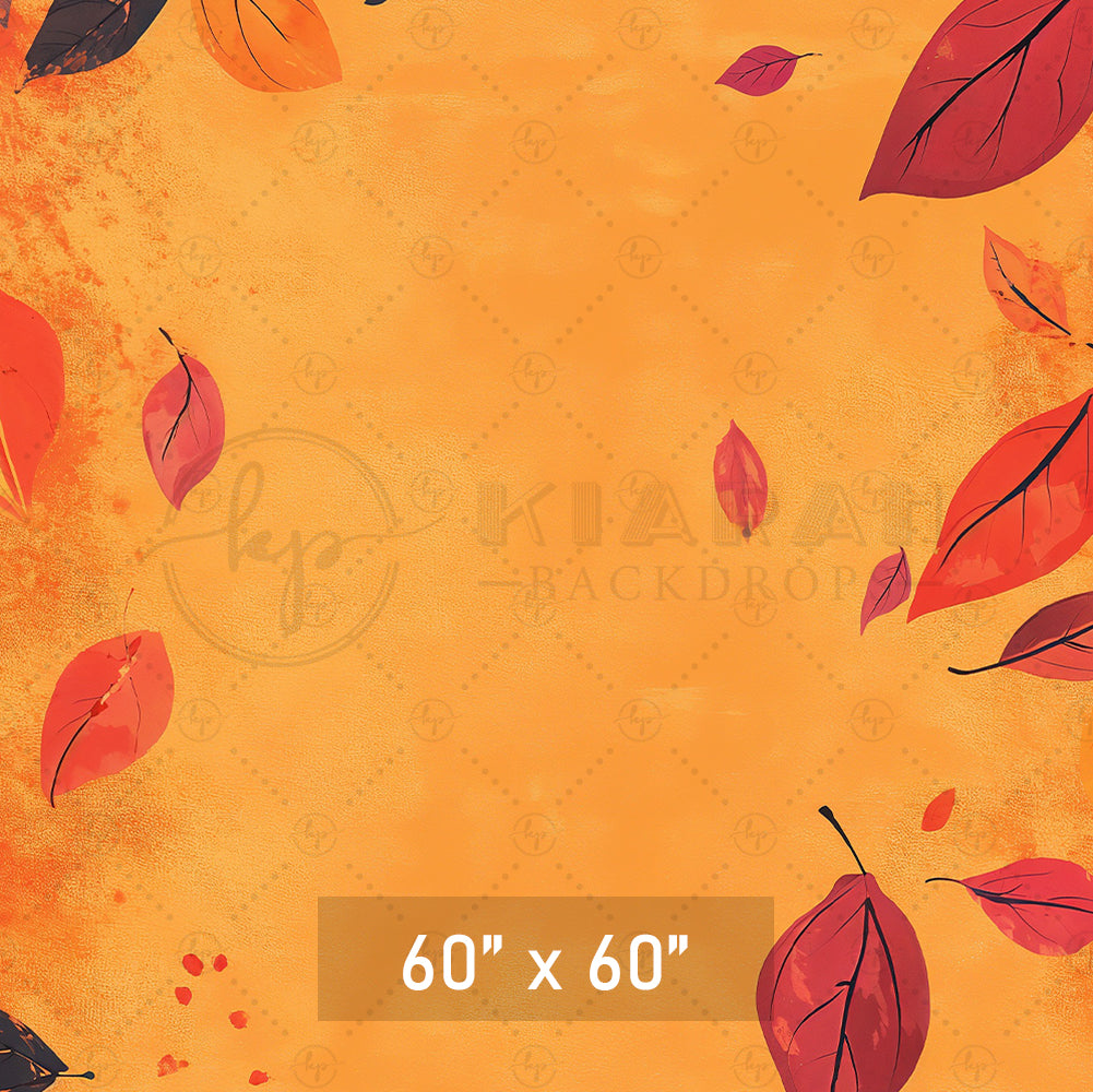 Falling Autumn Leaves Paint Backdrop