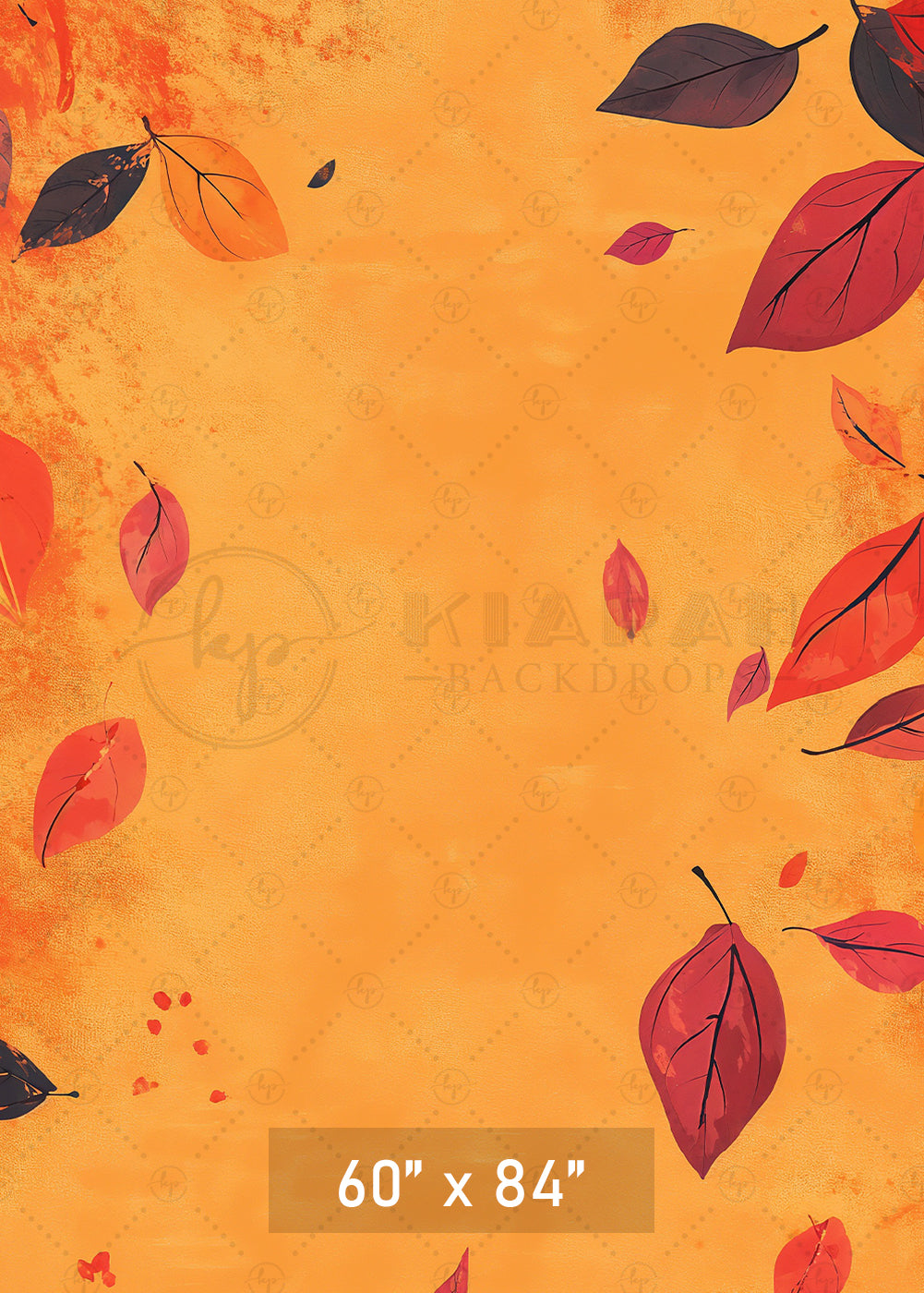 Falling Autumn Leaves Paint Backdrop