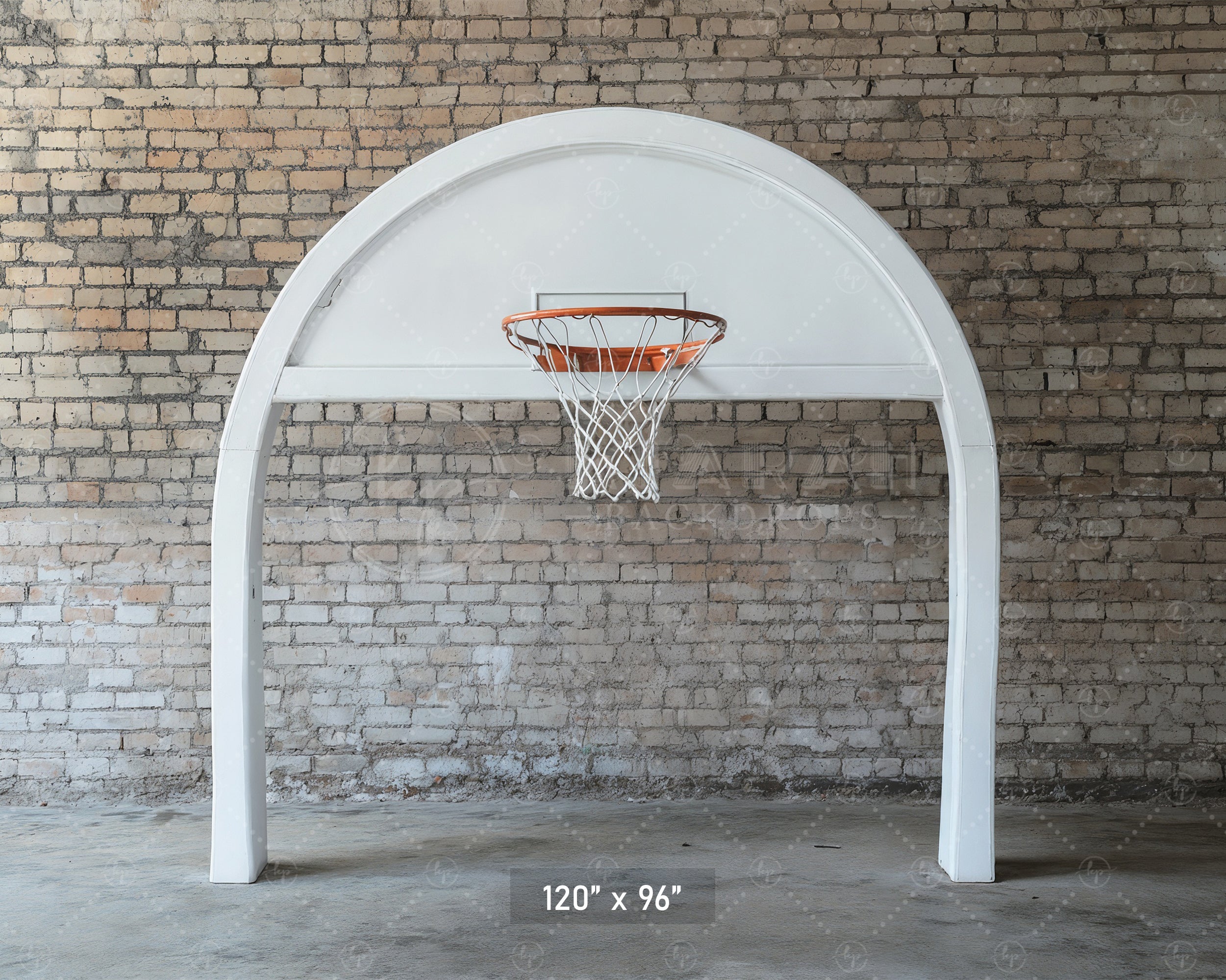 Urban Court Basketball Hoop Backdrop