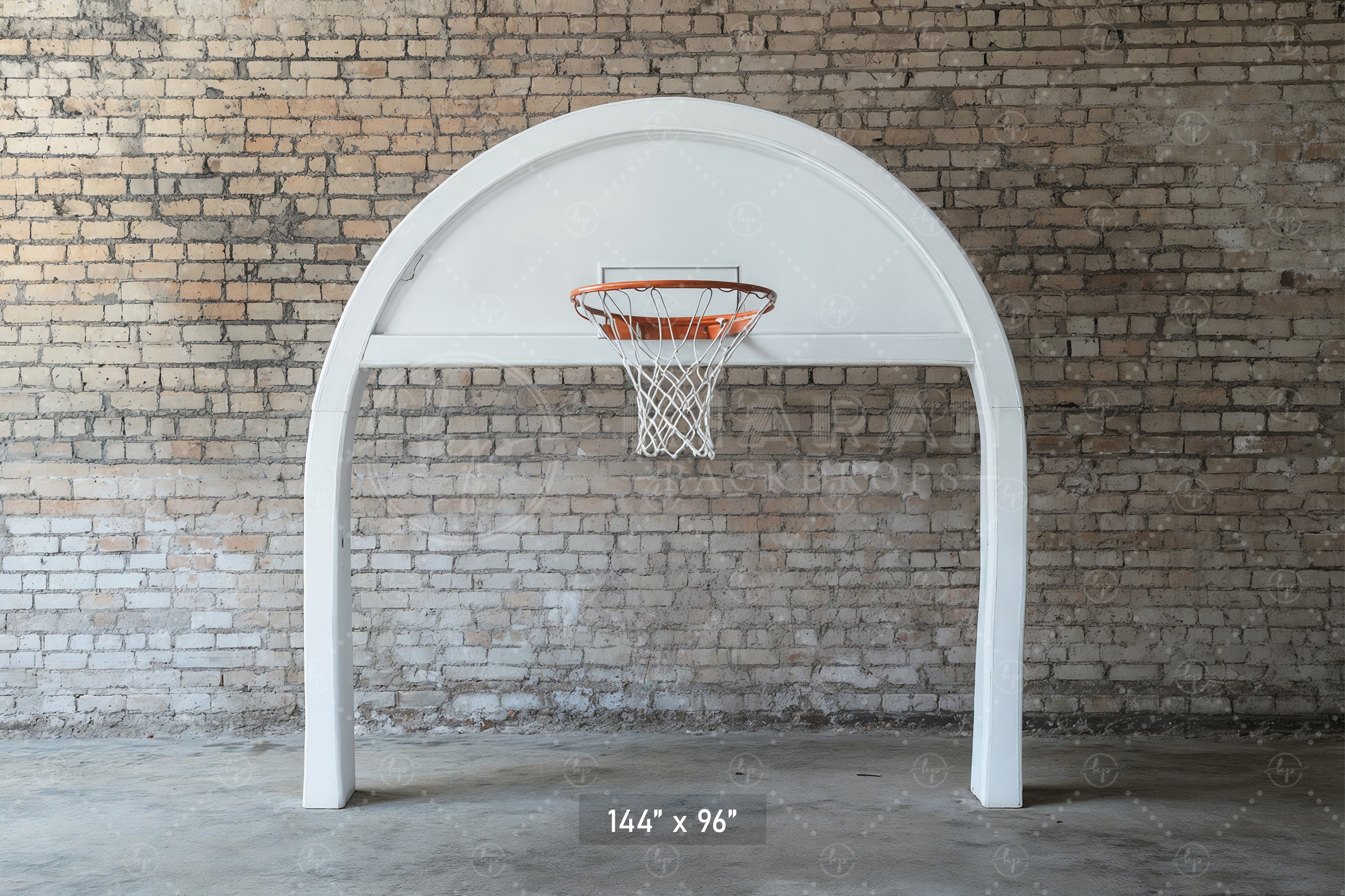 Urban Court Basketball Hoop Backdrop