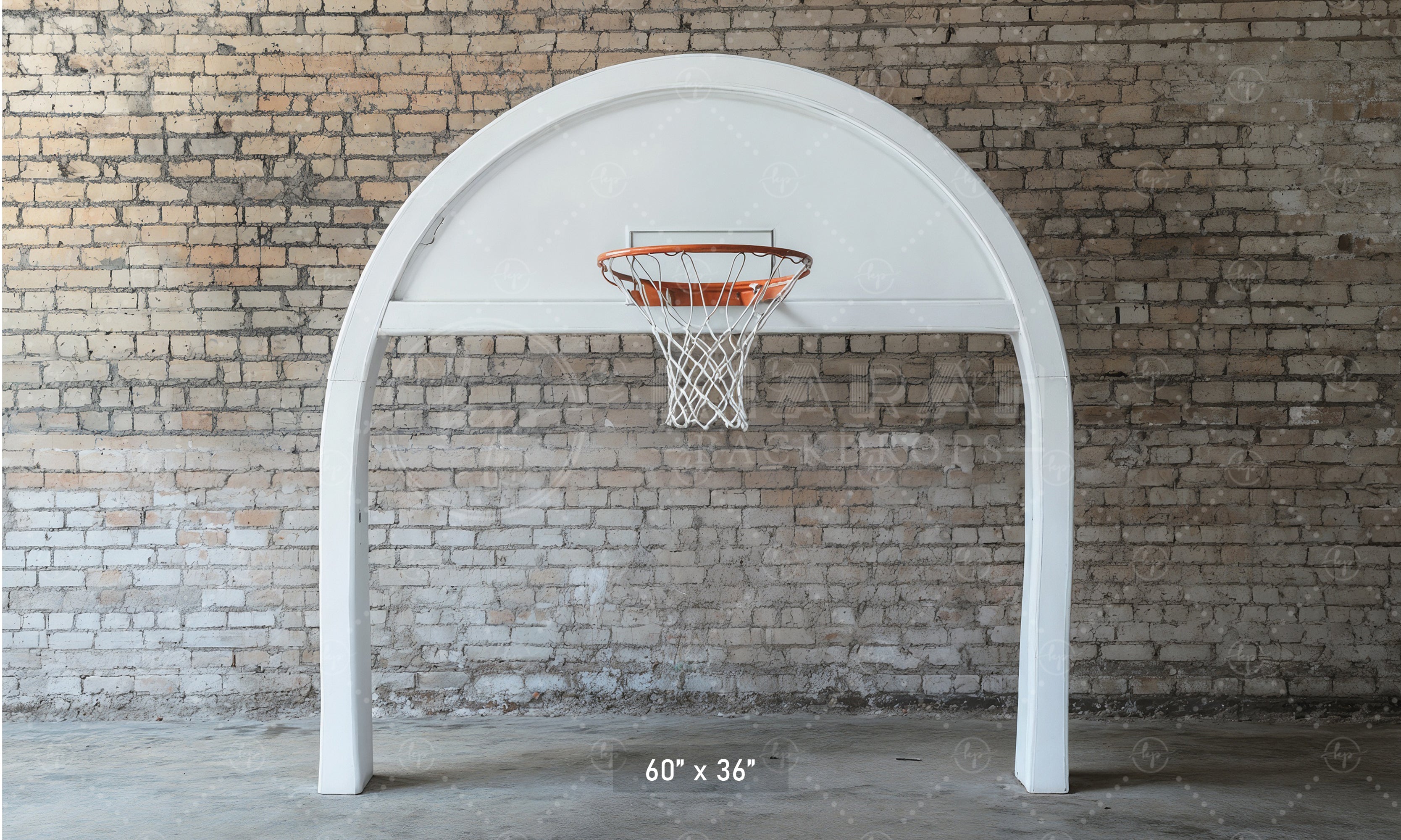 Urban Court Basketball Hoop Backdrop
