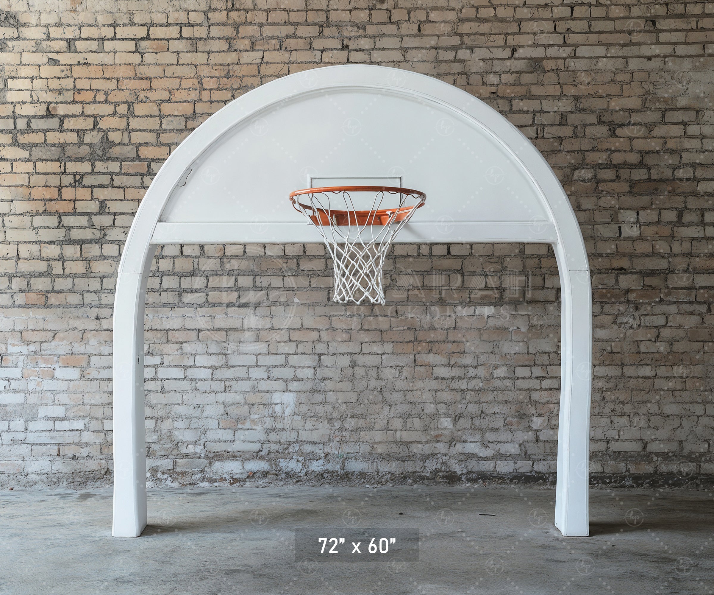 Urban Court Basketball Hoop Backdrop